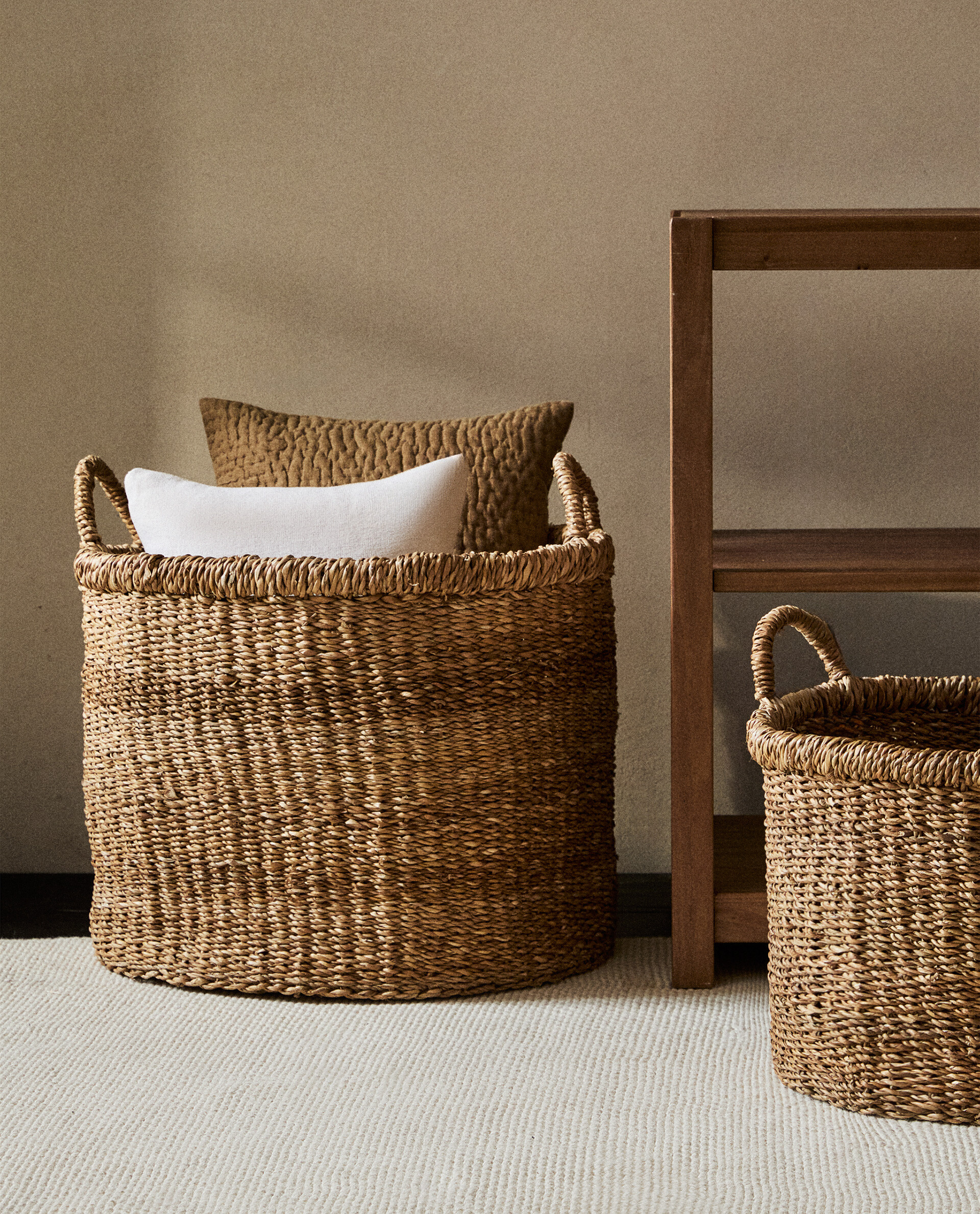 CESTA SEAGRASS CON ASAS GRANDE | Zara Home España