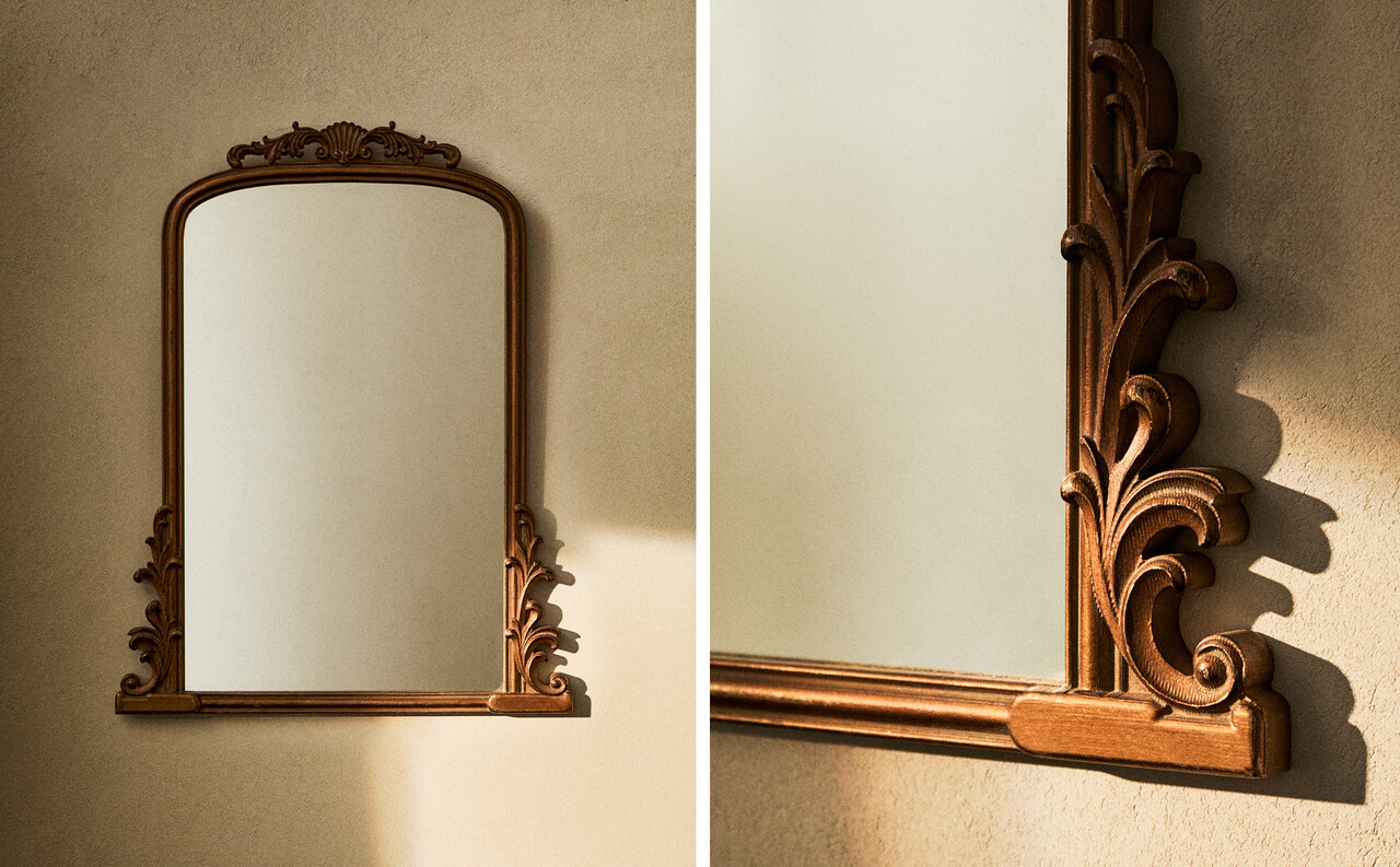 Decorative bedroom mirrors Zara Home
