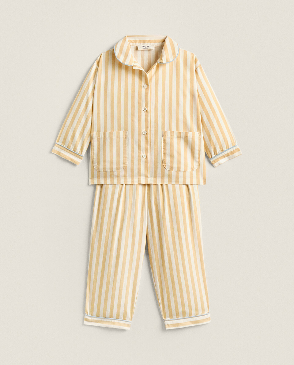 zara pinstripe pajama set