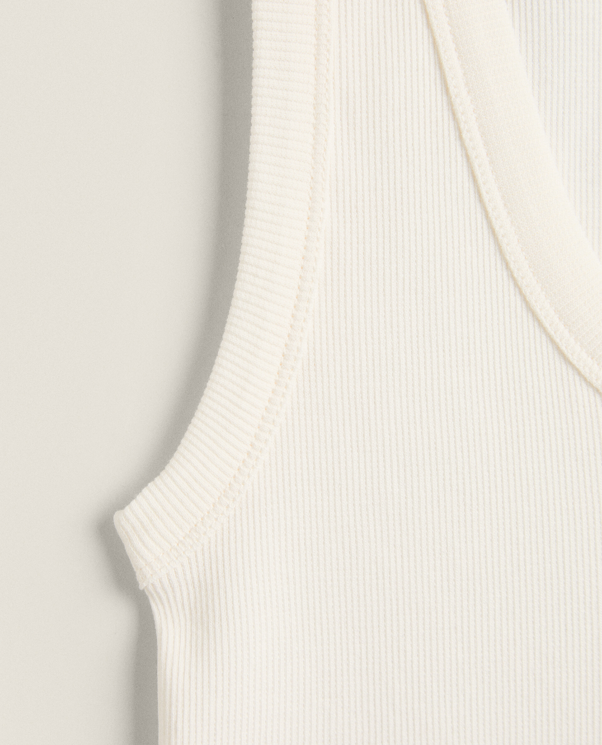 RIBBED COTTON TOP | Zara Home Kosovo