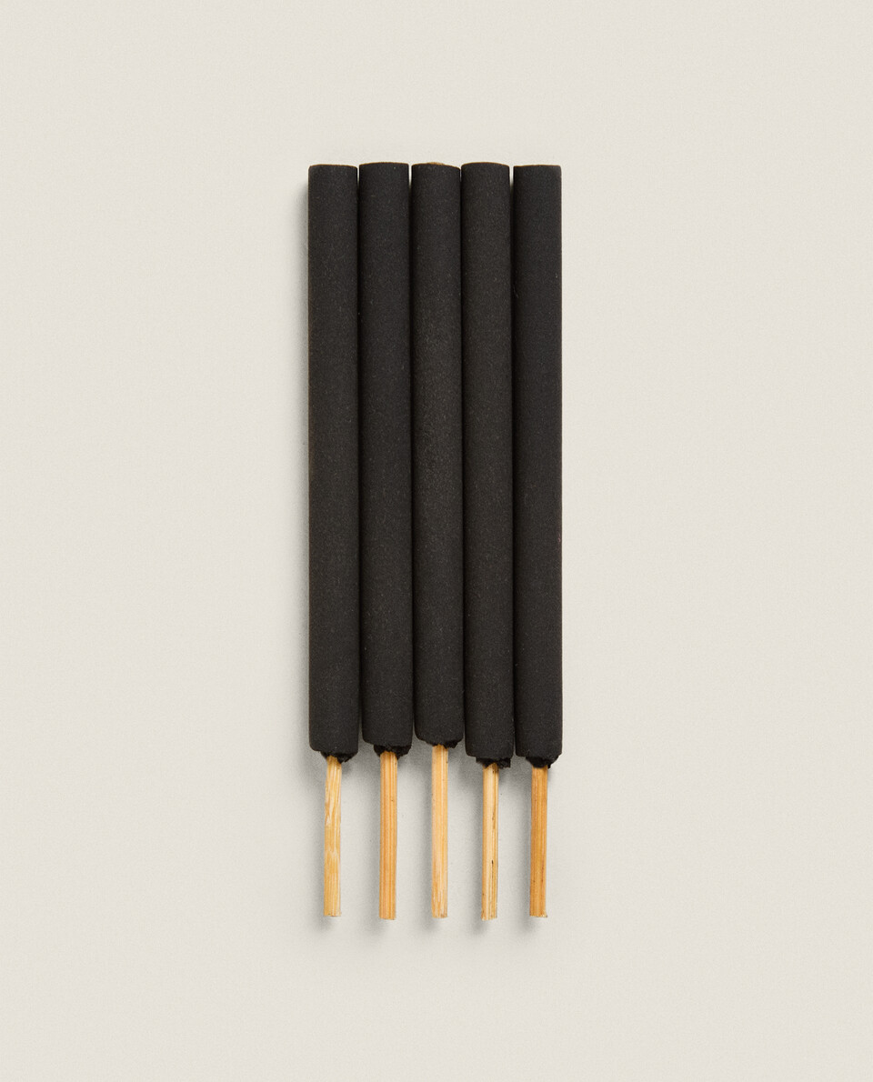 LEATHER AMBER AROMATIC INCENSE STICKS (PACK OF 5) Zara Home United