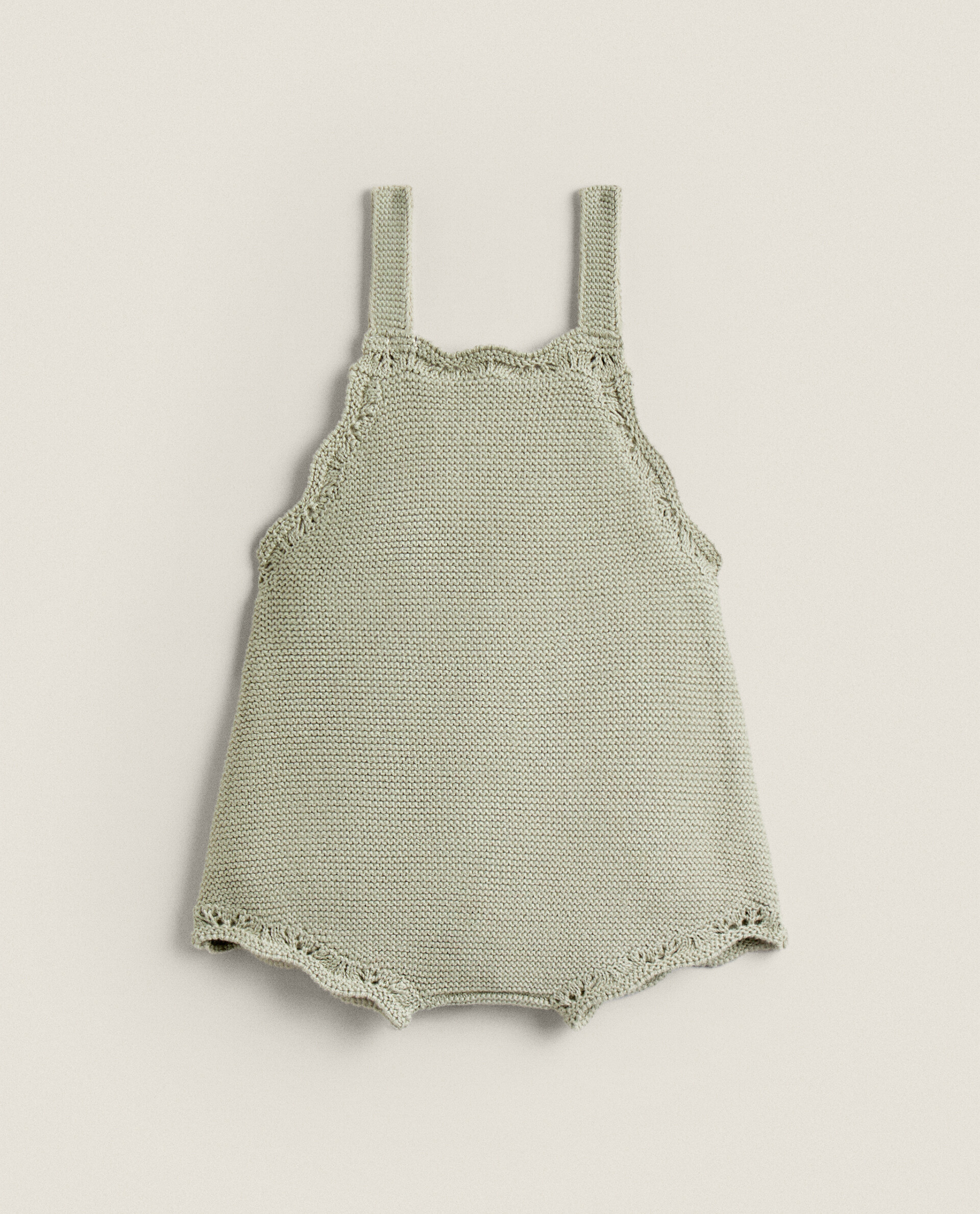 Zara baby blended knit overalls popular