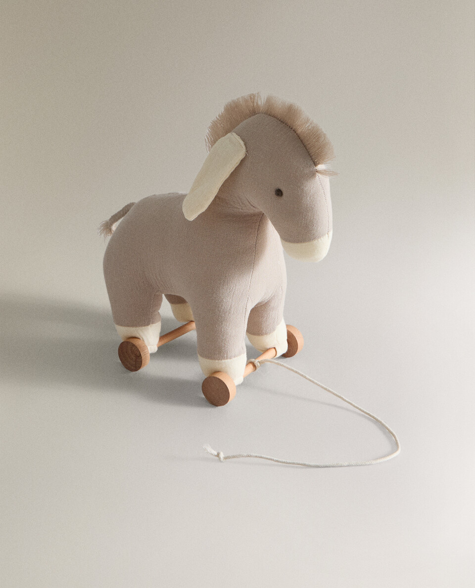 PELUCHE INFANTIL RODAS BURRO