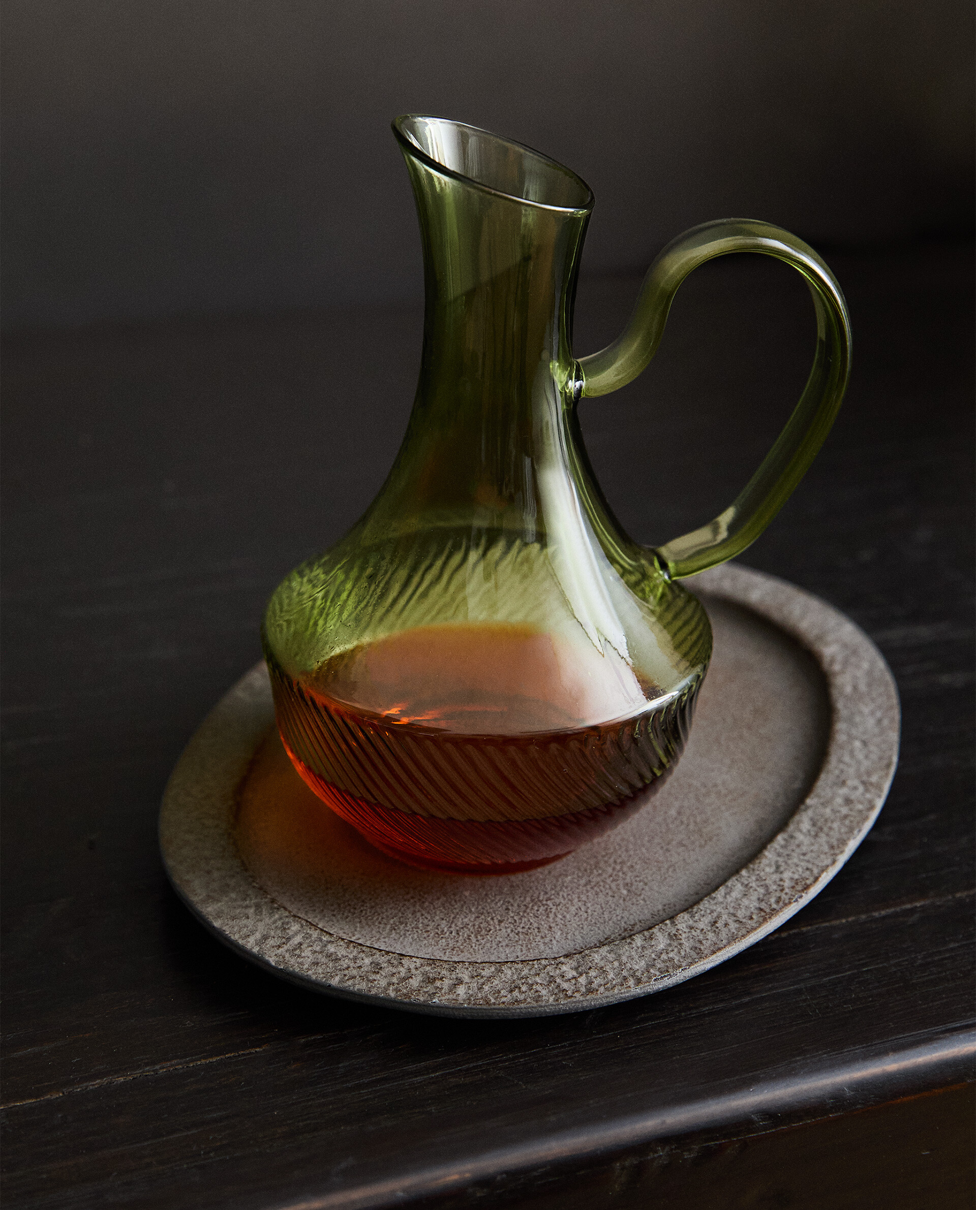 BOROSILICATE CRUET WITH RAISED DESIGN Zara Home Greece