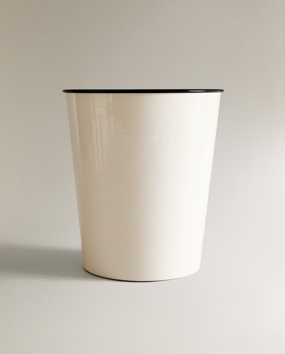 ENAMELLED BATHROOM BIN Zara Home Malta