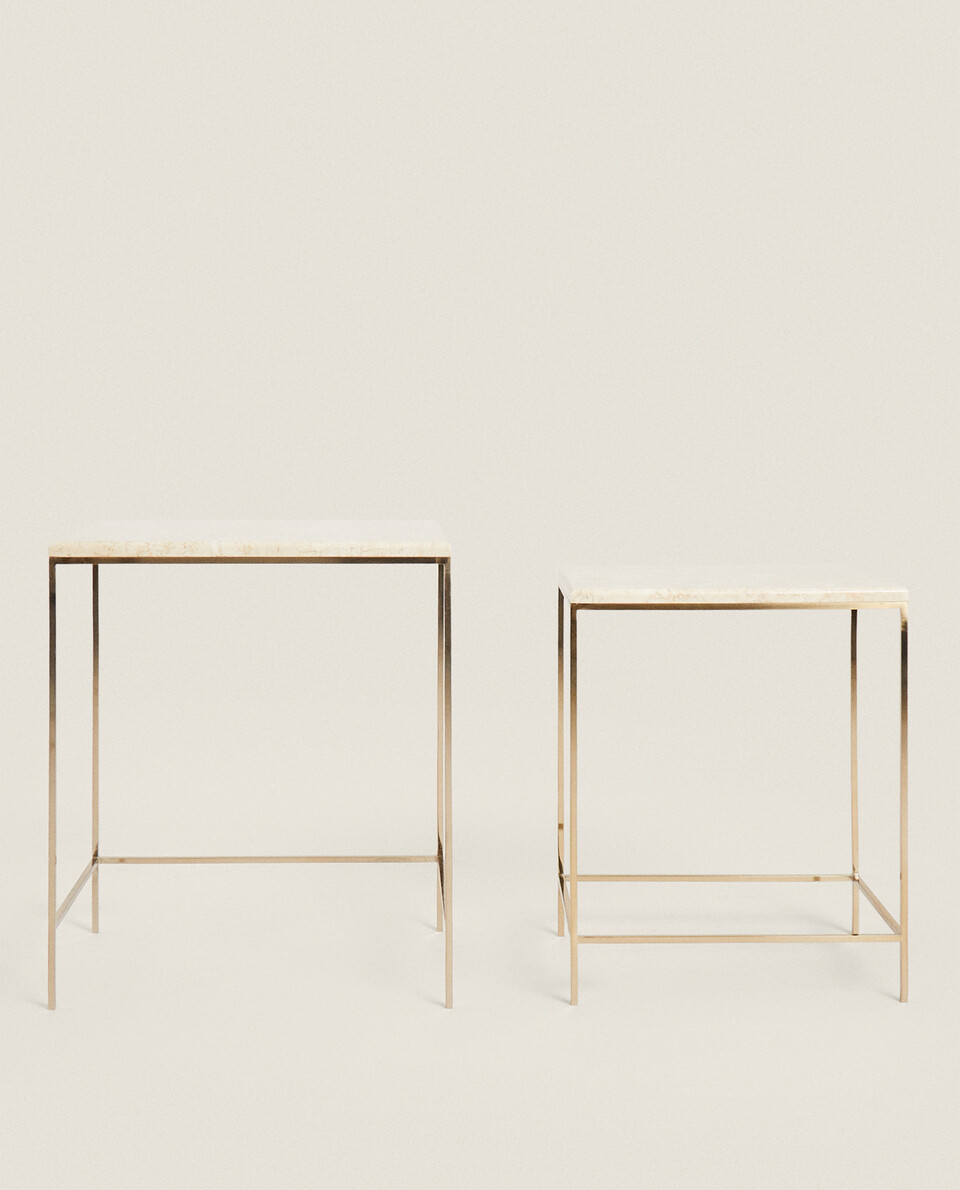 MARBLE NEST OF TABLES See all BEDROOM FURNITURE Zara Home UAE
