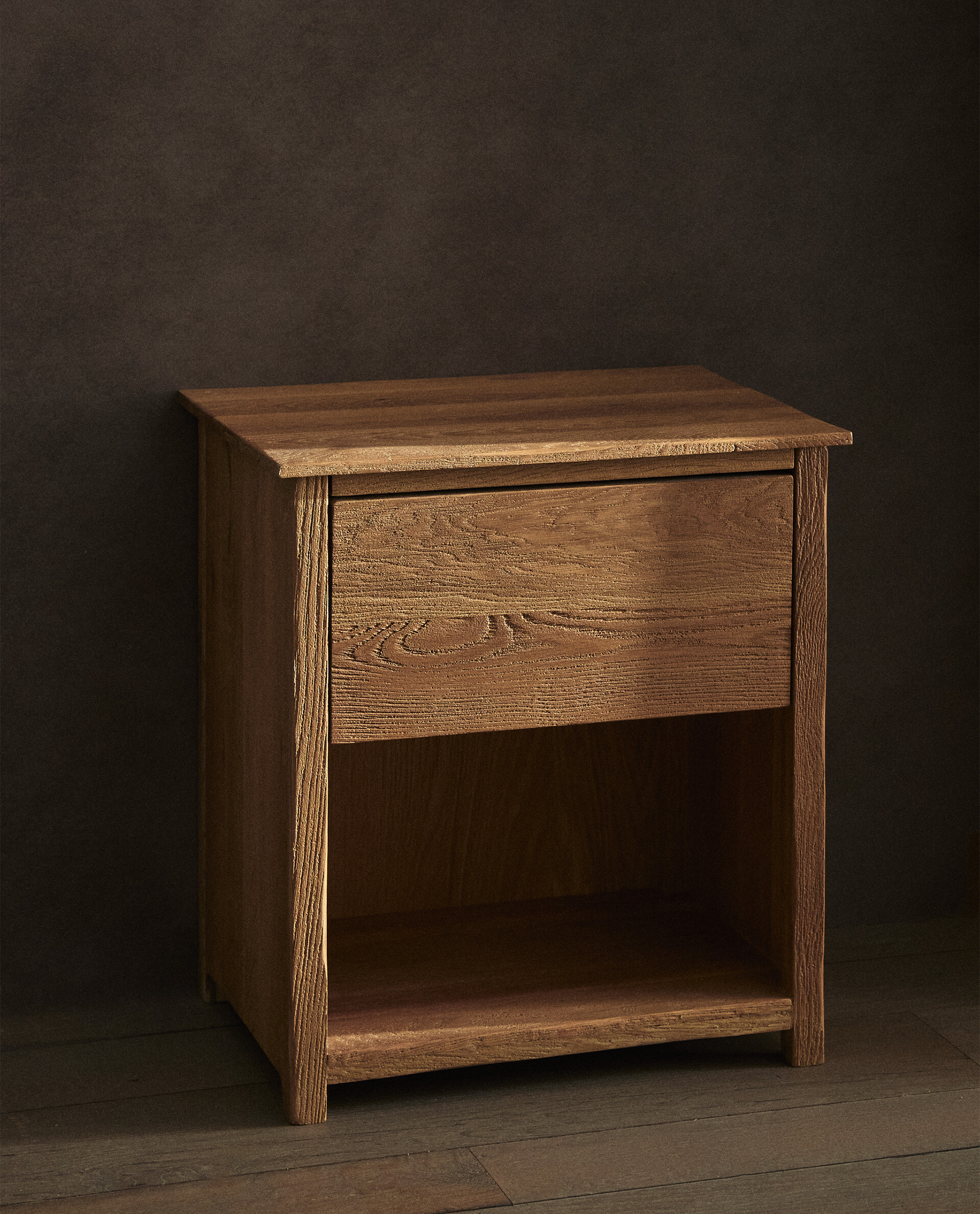 OAK WOOD BEDSIDE TABLE Zara Home United Kingdom