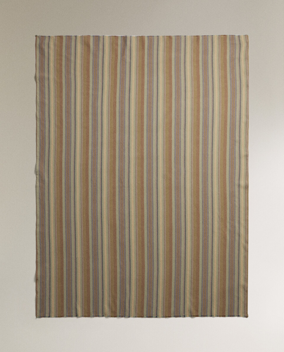 STRIPED BLANKET BLANKETS BEDROOM Zara Home Canada