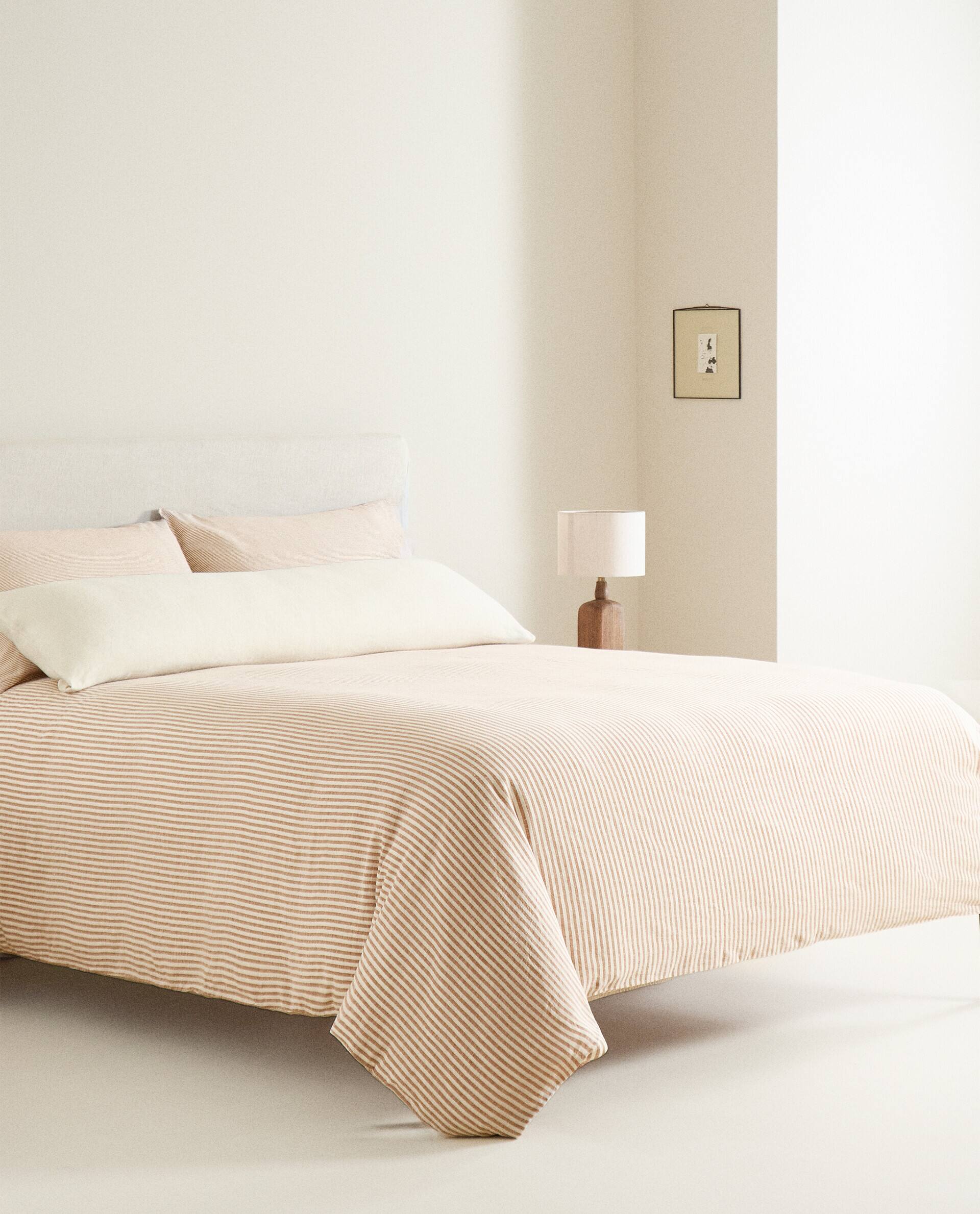 DUVET COVER WITH NARROW STRIPES Zara Home Deutschland