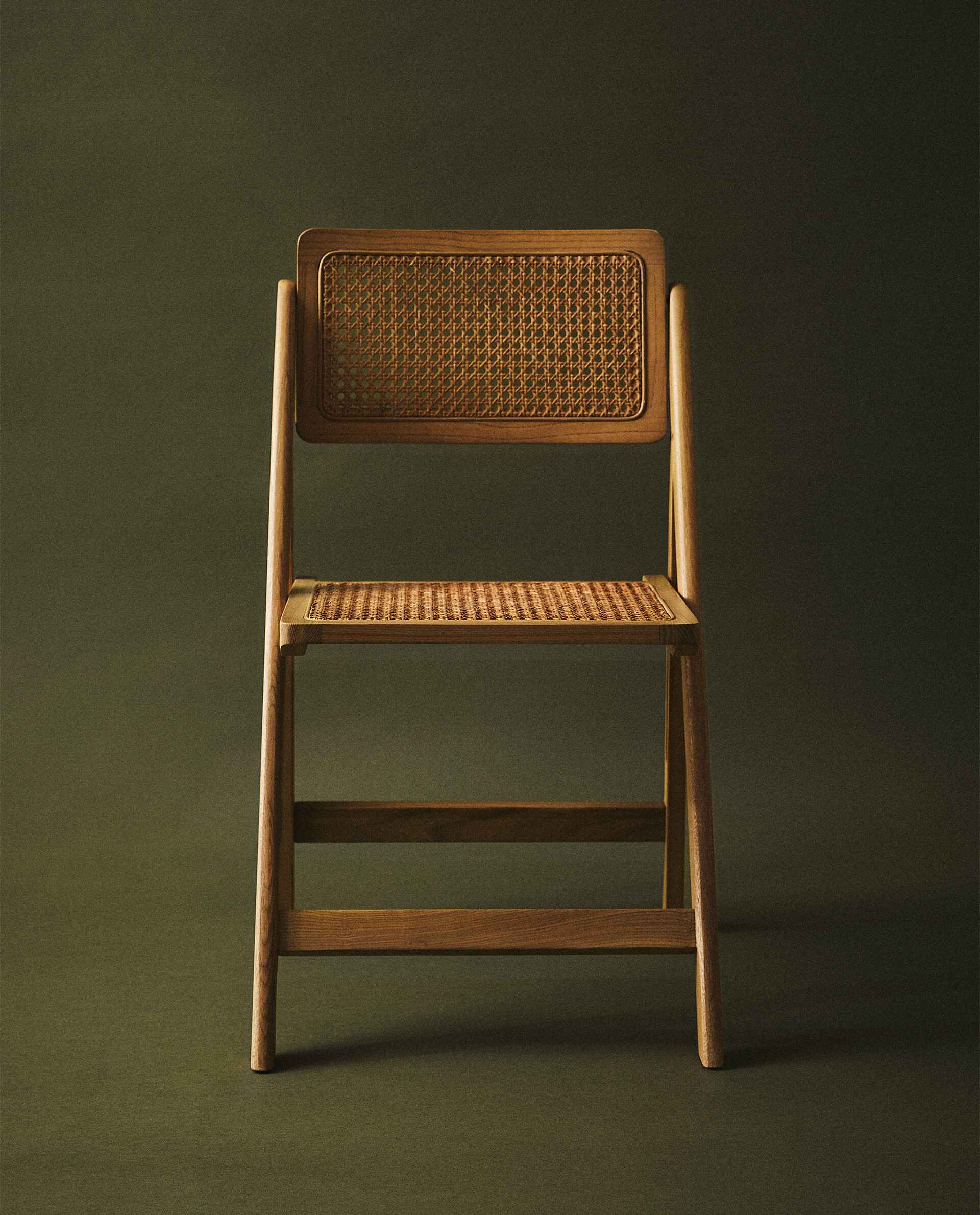 RATTAN AND WOOD FOLDING CHAIR Zara Home Worldwide