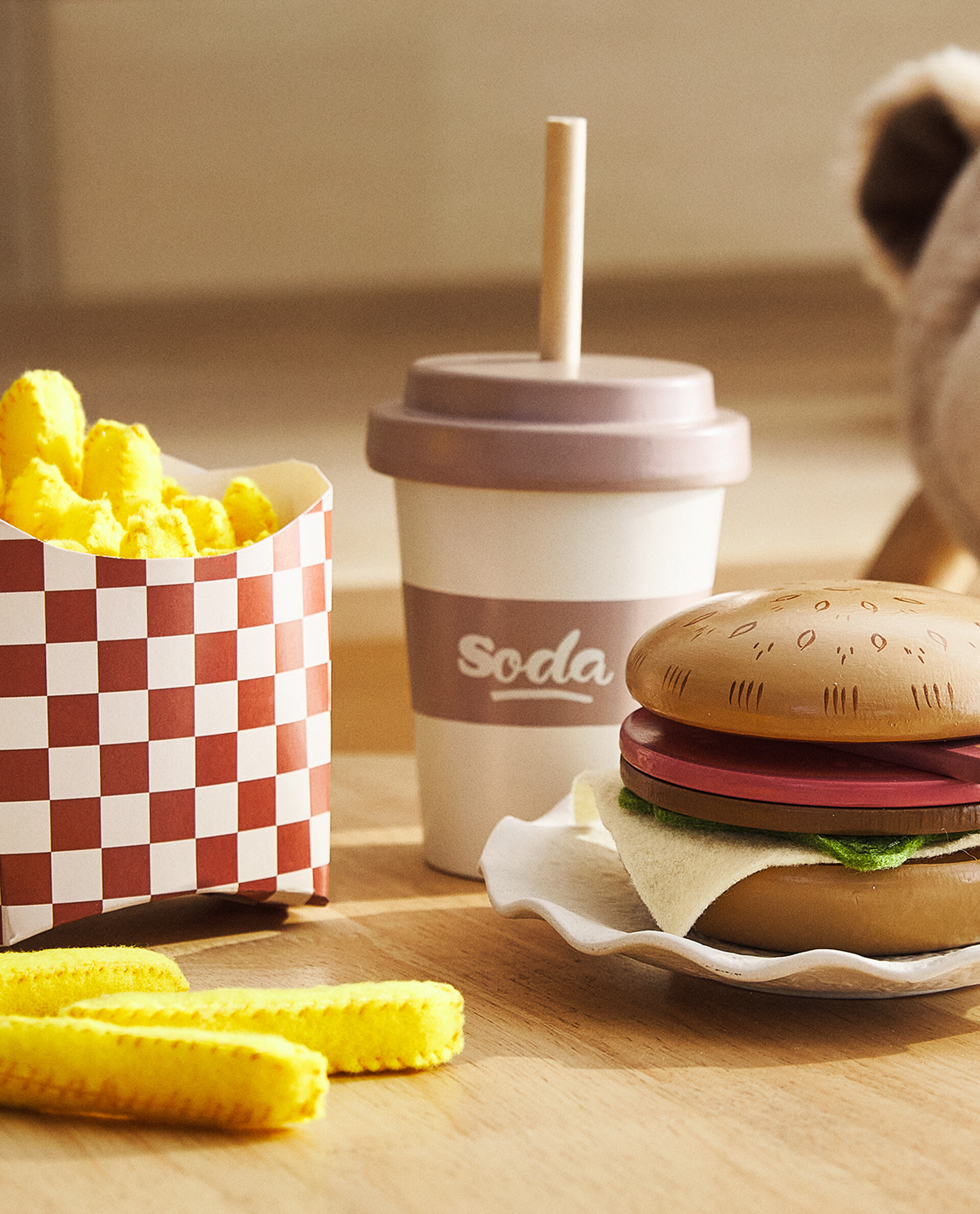 zarahome - JOUET ENFANT ENSEMBLE NOURRITURE HAMBURGER FRITES BOISSON