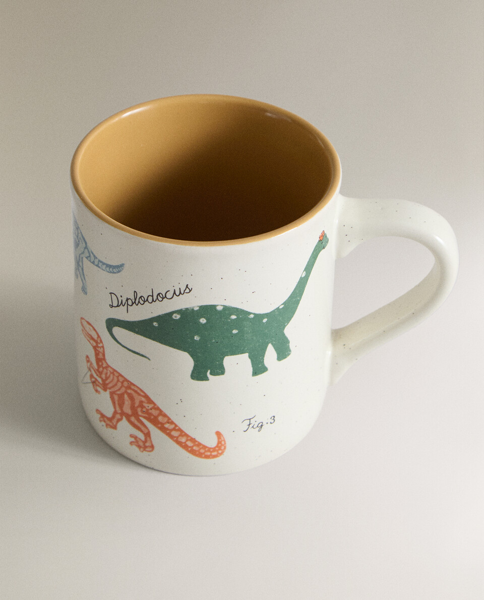 CANECA INFANTIL CERÂMICA DINOSSAUROS