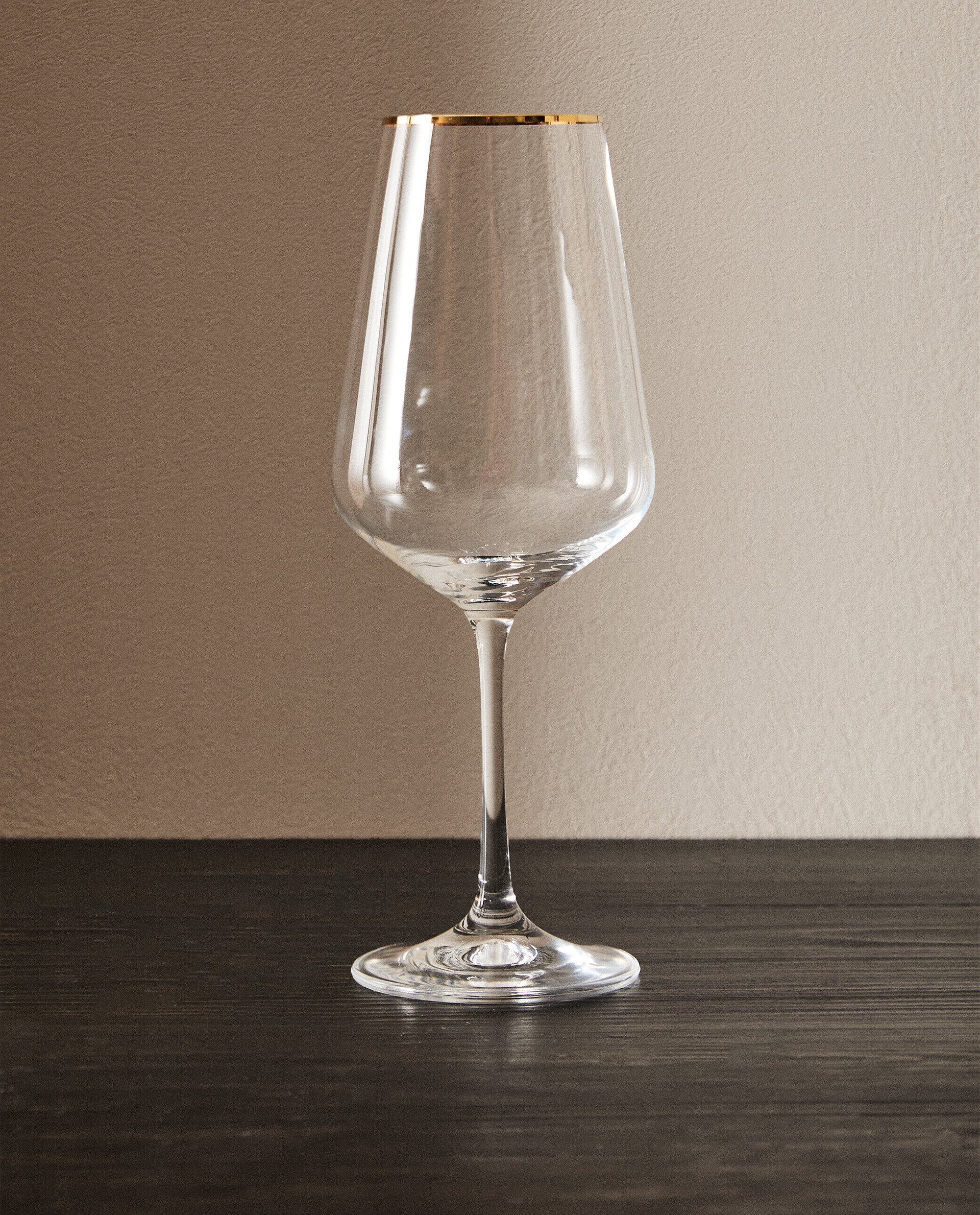 BOHEMIA CRYSTAL GLASS WITH GOLD RIM Zara Home UAE ABU DHABI/AL AIN