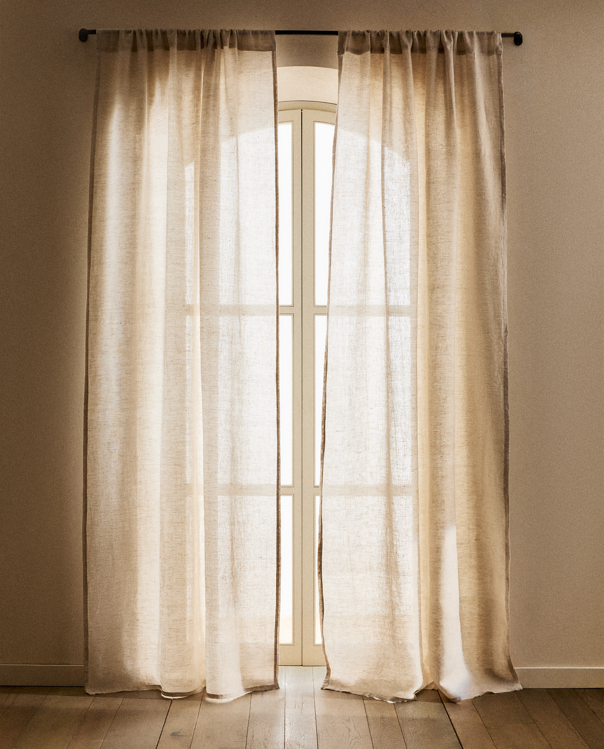 WASHED LINEN CURTAIN 140 X 270CM Zara Home United Kingdom
