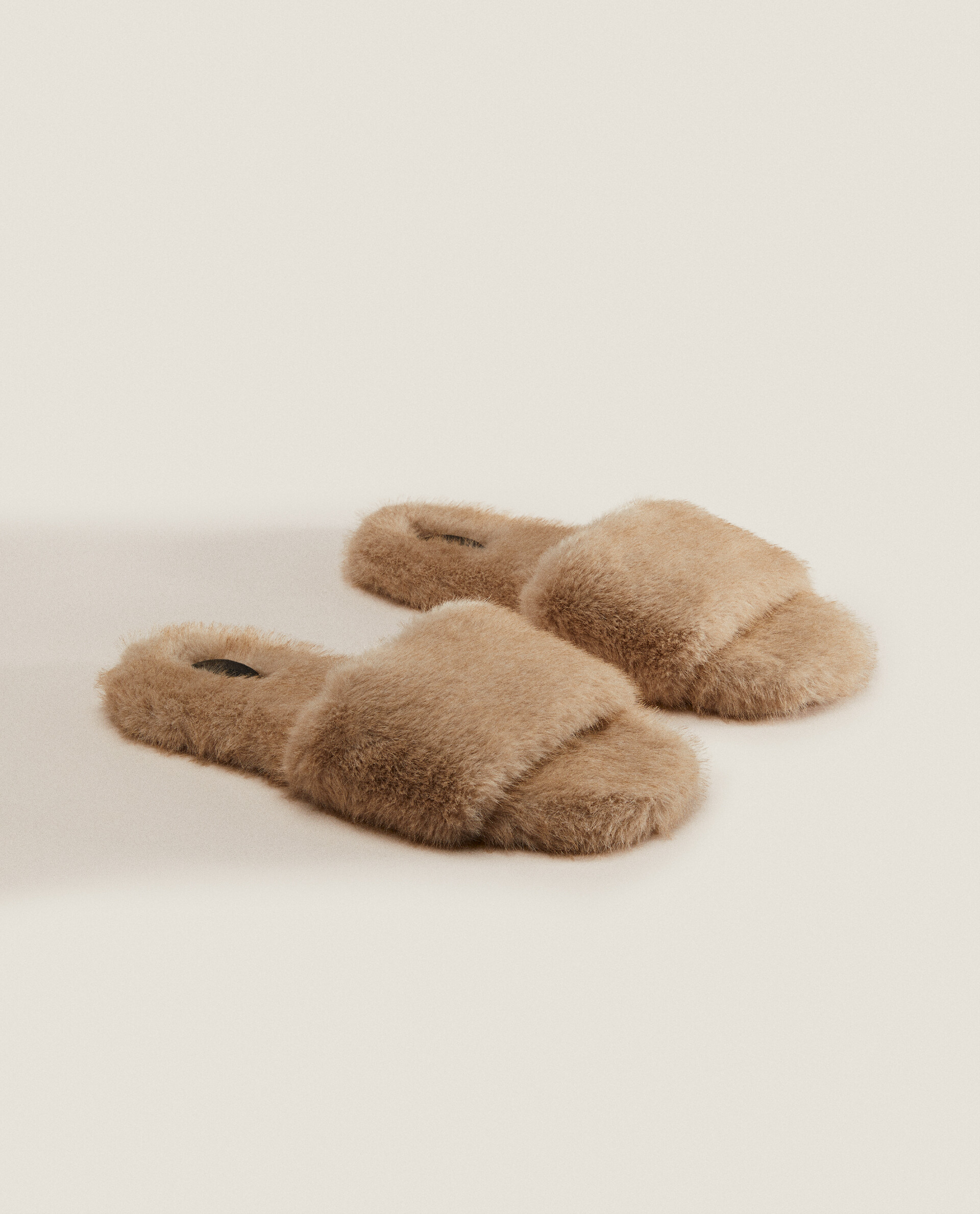 Zara home fluffy sale slippers