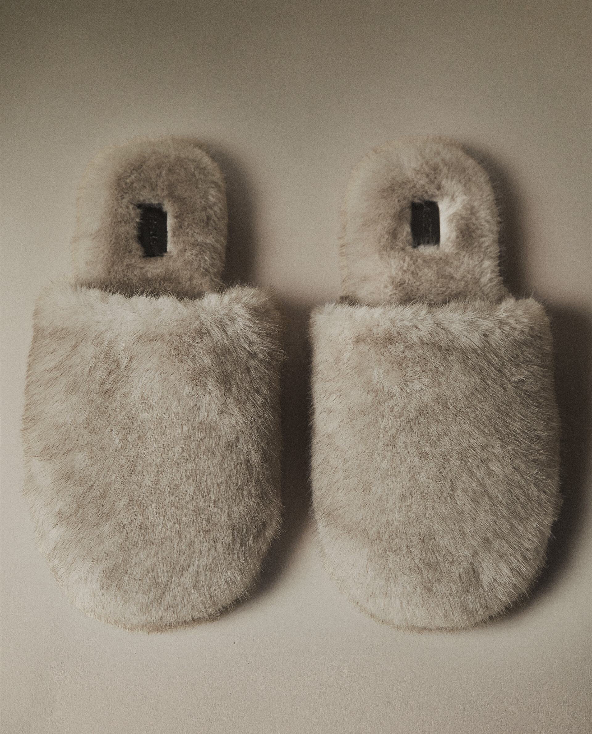Zara home fluffy hot sale slippers