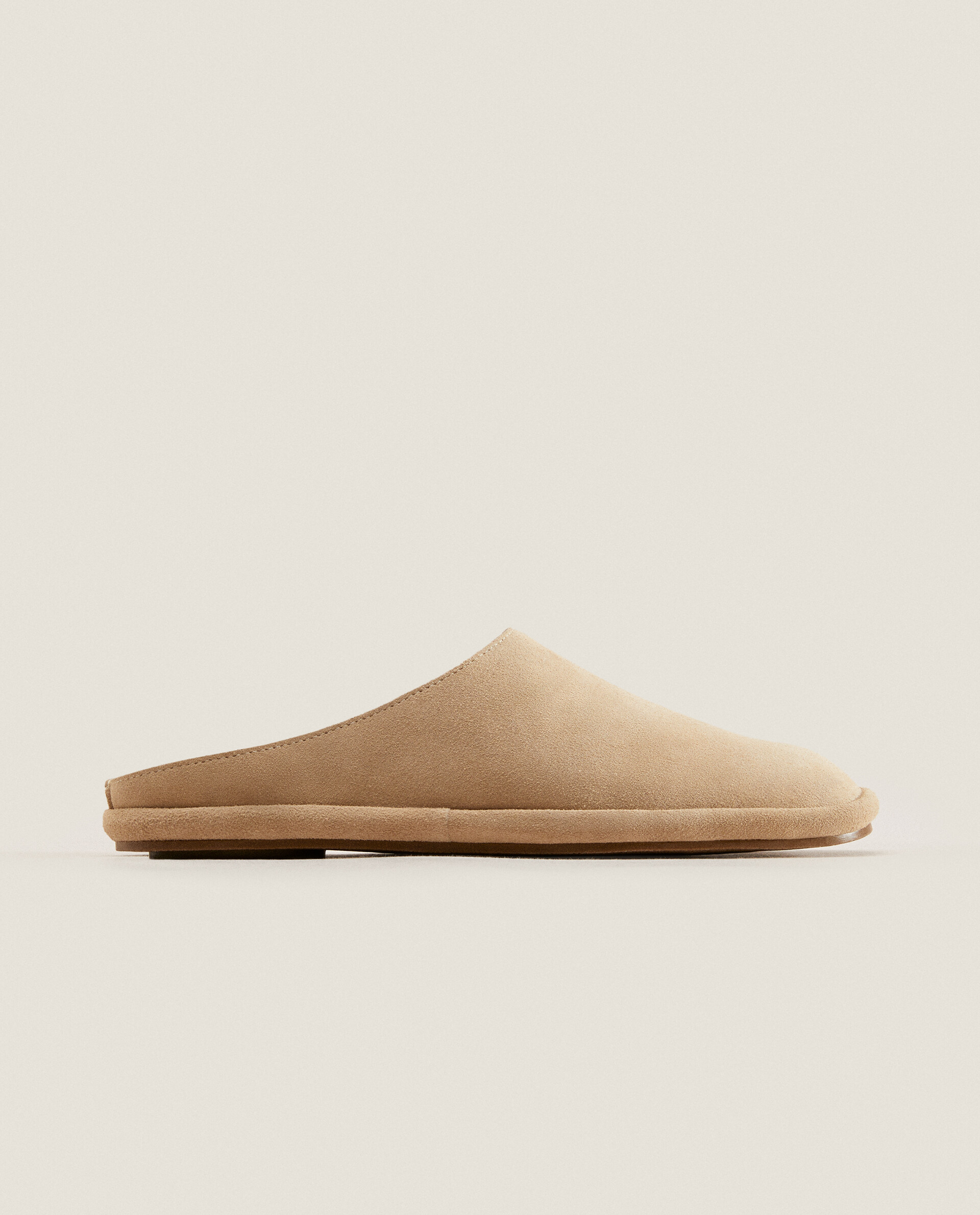LEATHER MULE SLIPPERS Zara Home Panam
