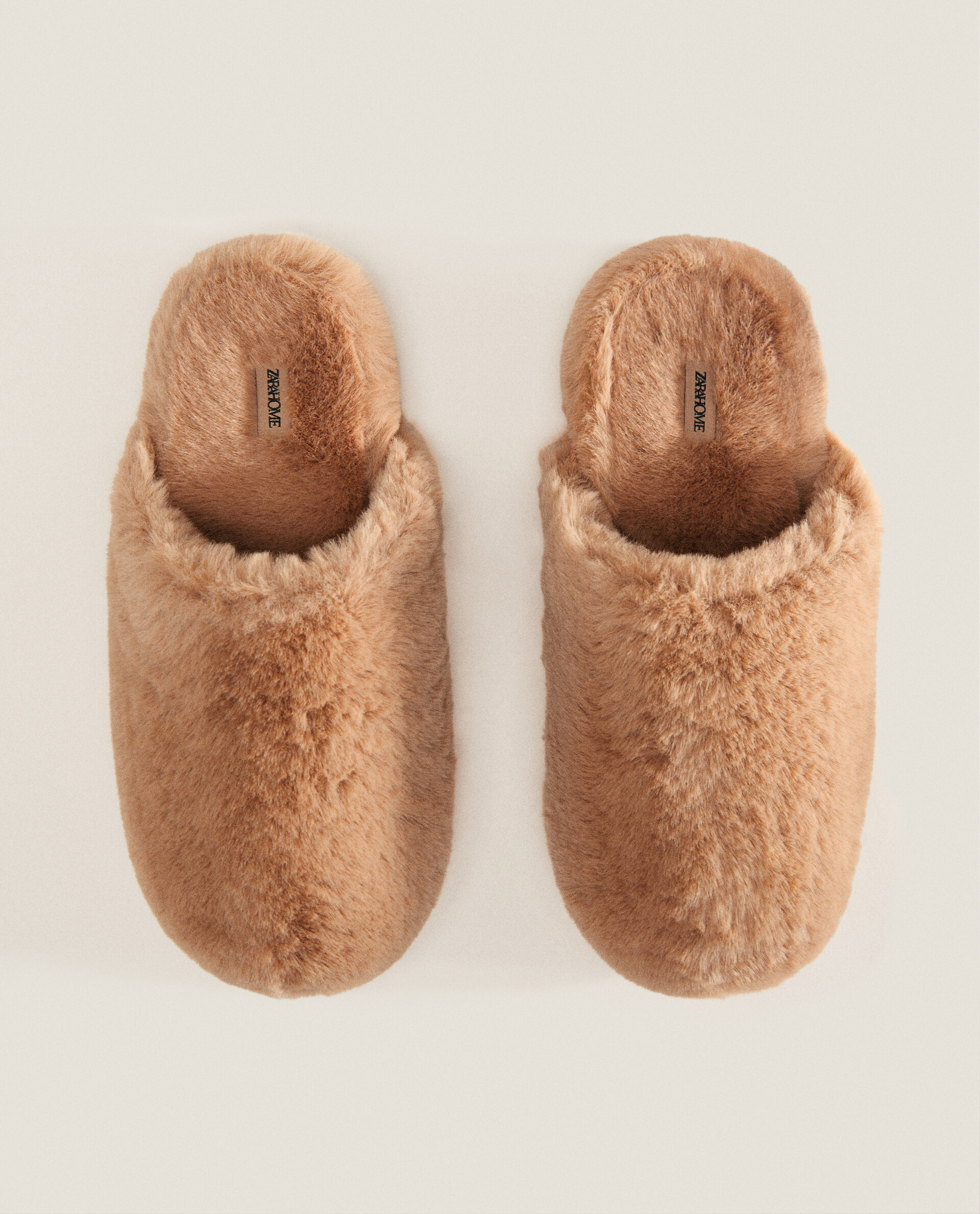 FAUX FUR MULE SLIPPERS Zara Home North Macedonia