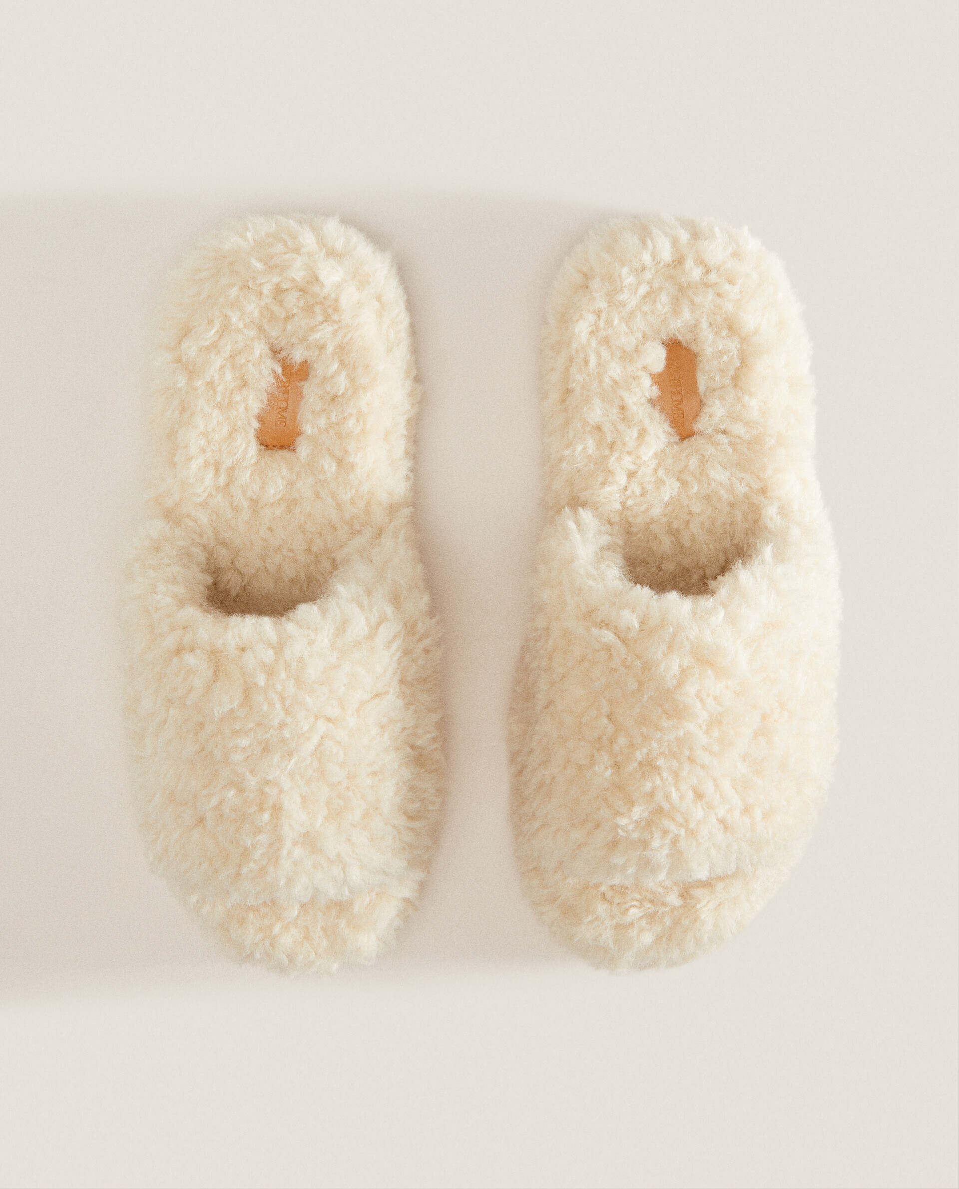 Faux fur slider slippers sales