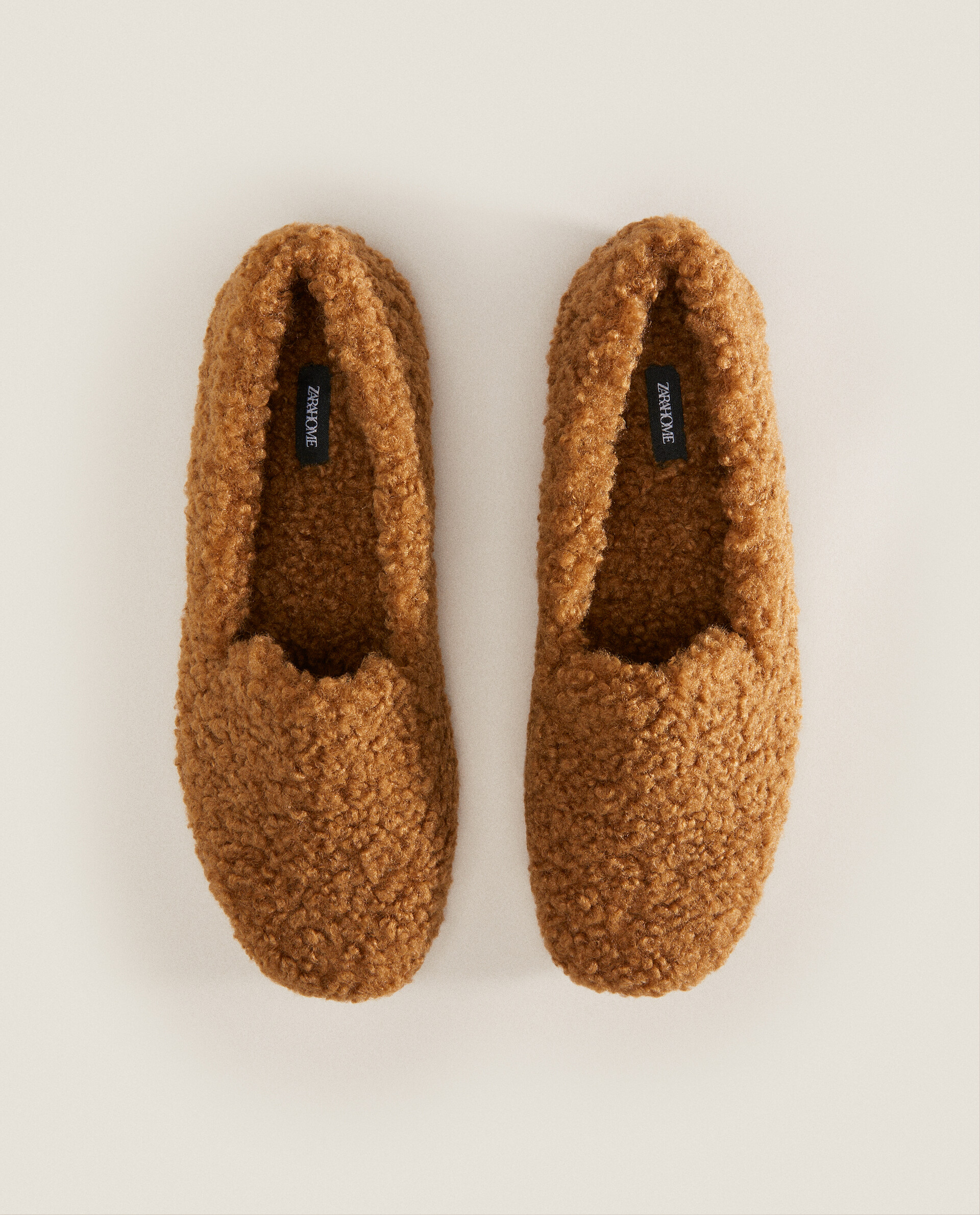 Zara home faux fur slippers cheap