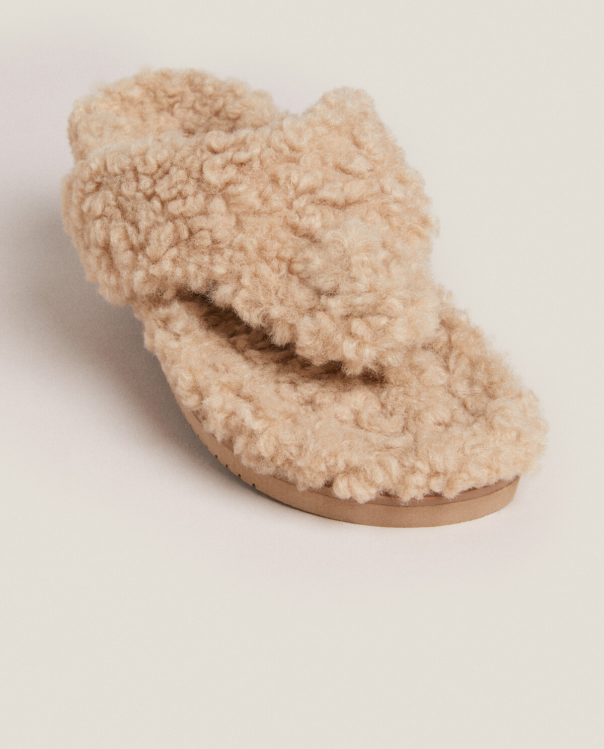 FAUX FUR SANDALS Zara Home Netherlands