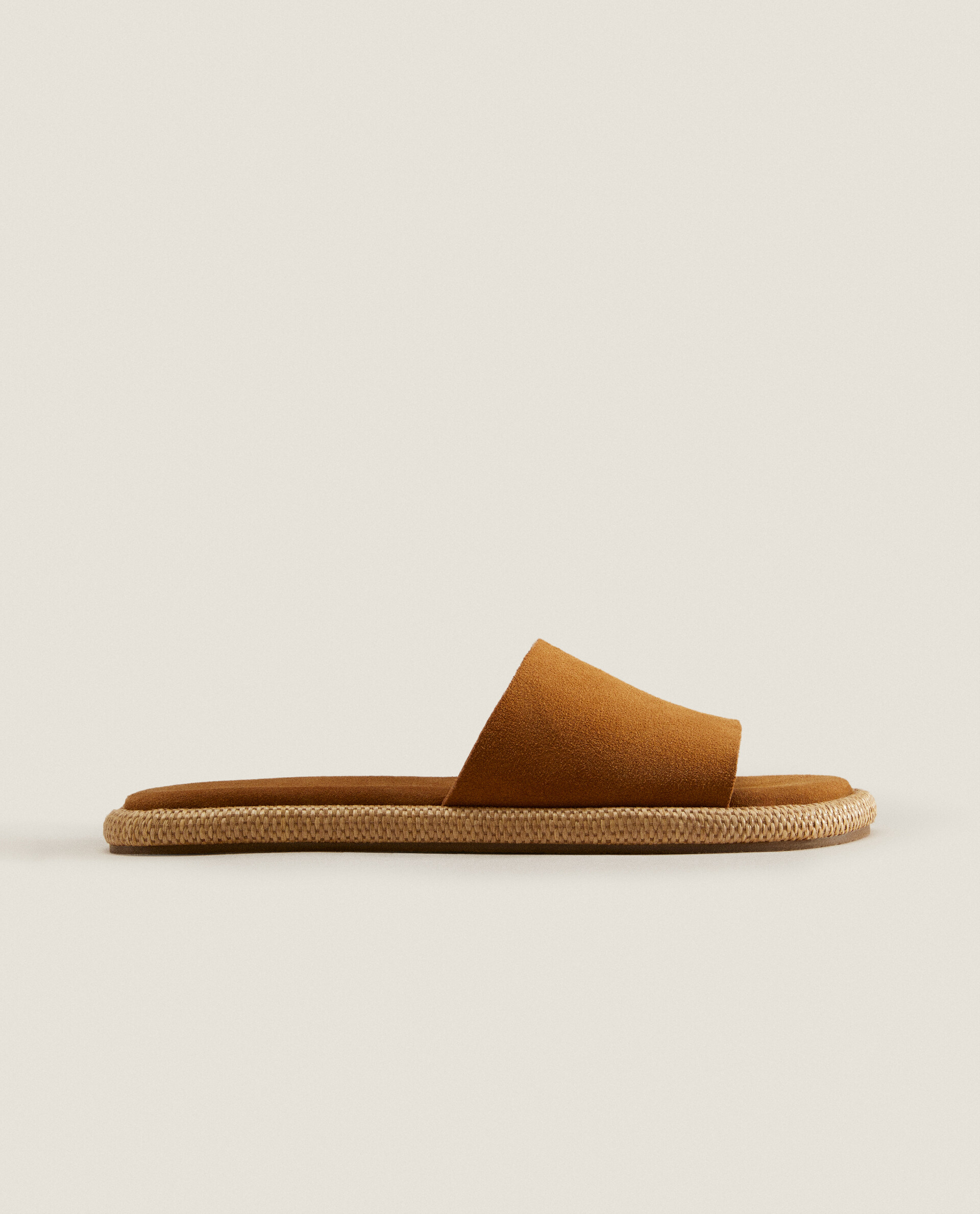 Leather deals sliders womens