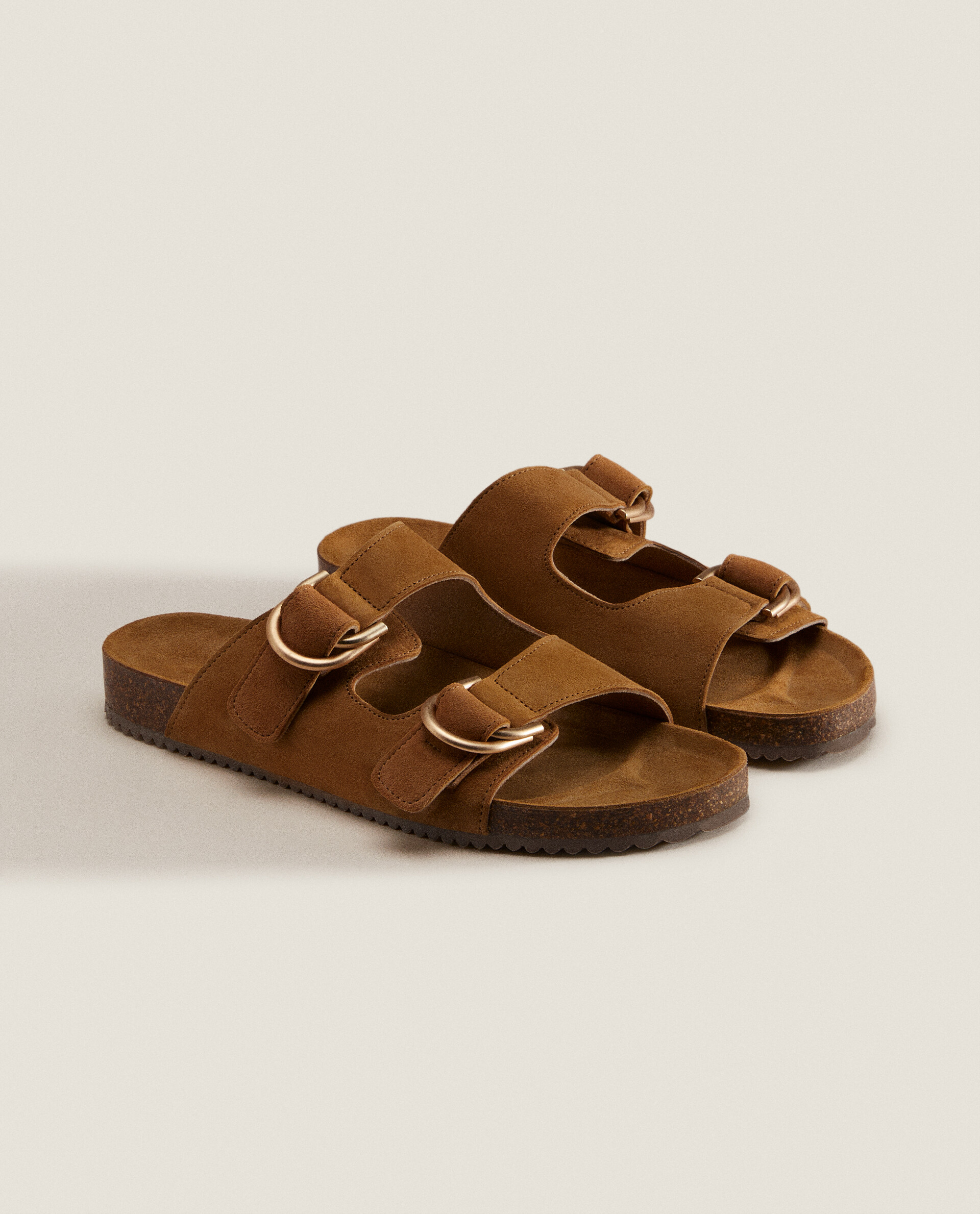 Womens double buckle new arrivals sandals