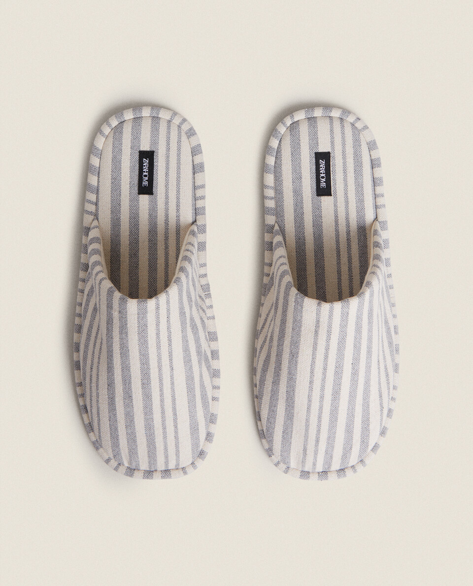 THICK STRIPED SLIPPERS
