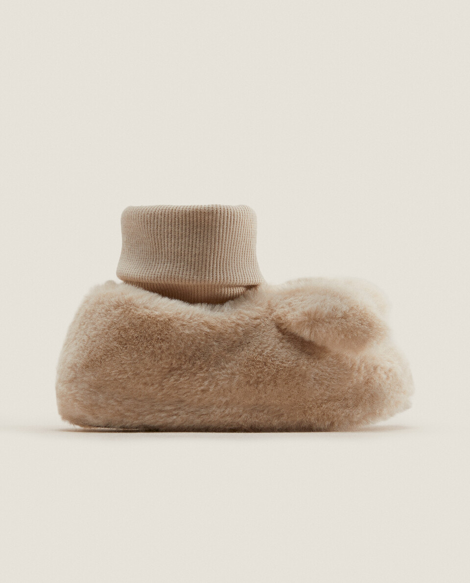 Fuzzy bunny slippers sales