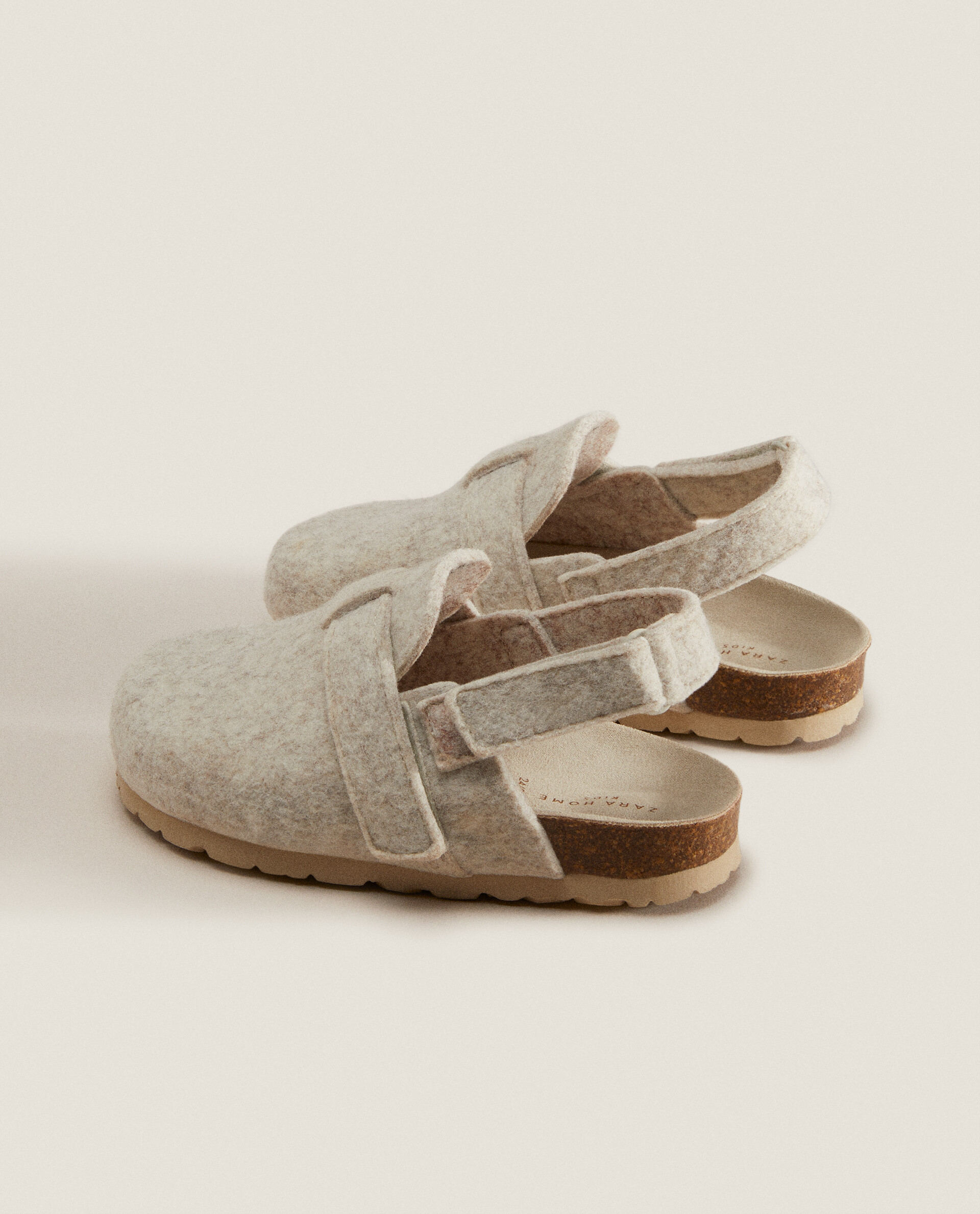 Felt sale clog slippers