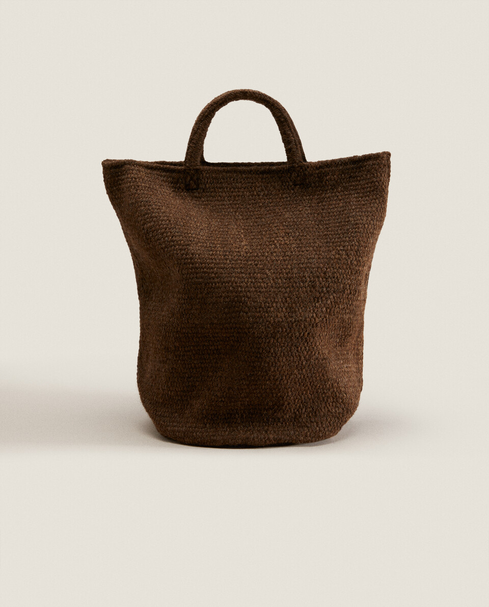 LARGE WOOL BAG Zara Home Netherlands