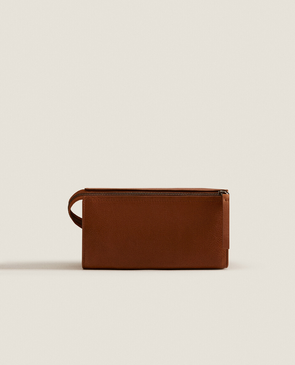Zara leather bag on sale