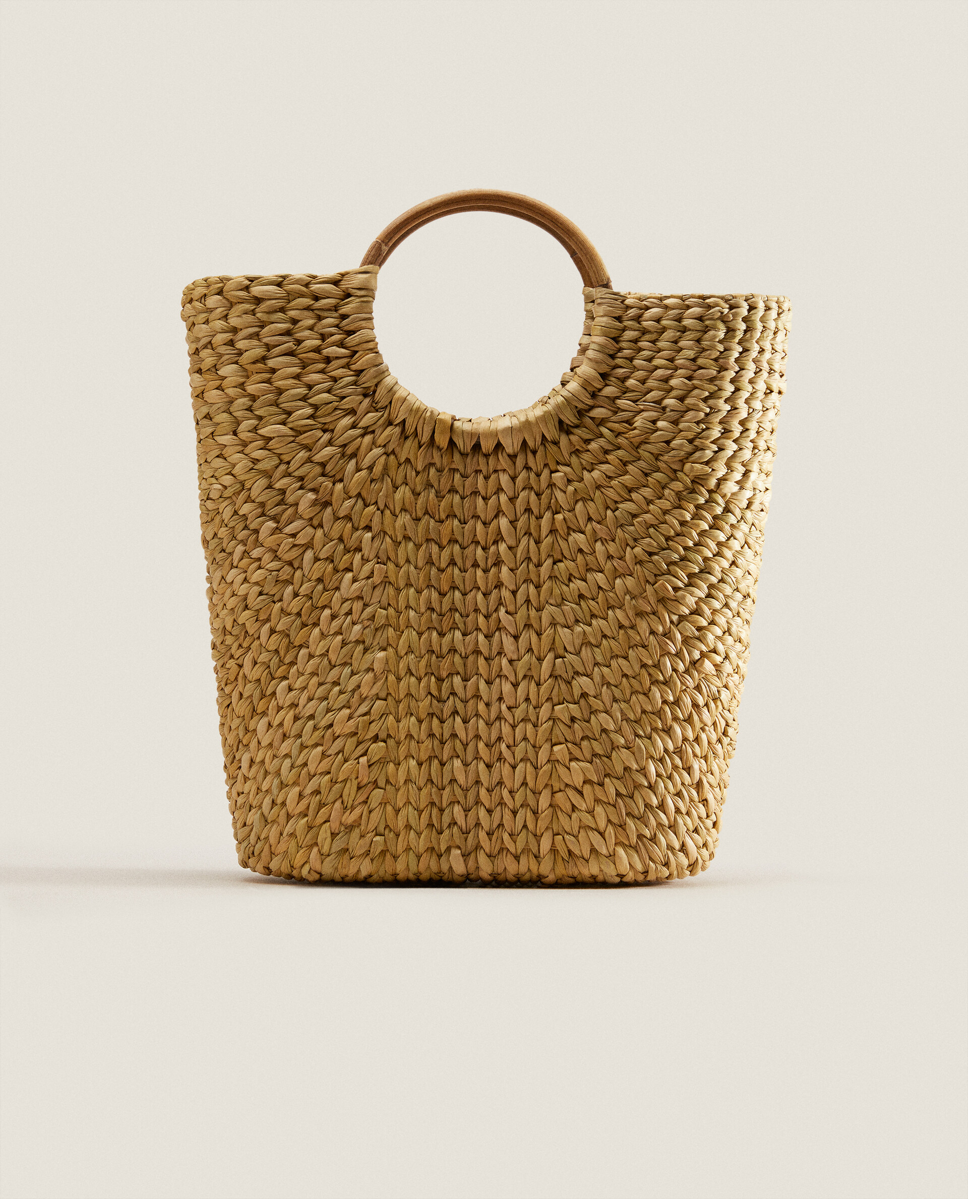 Zara woven basket outlet bag
