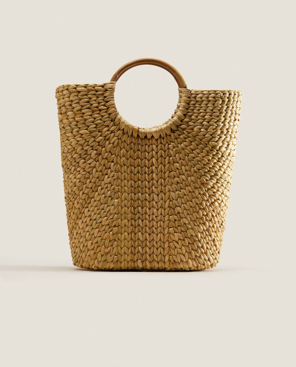 MEDIUM RATTAN TOTE BAG Zara Home Luxembourg