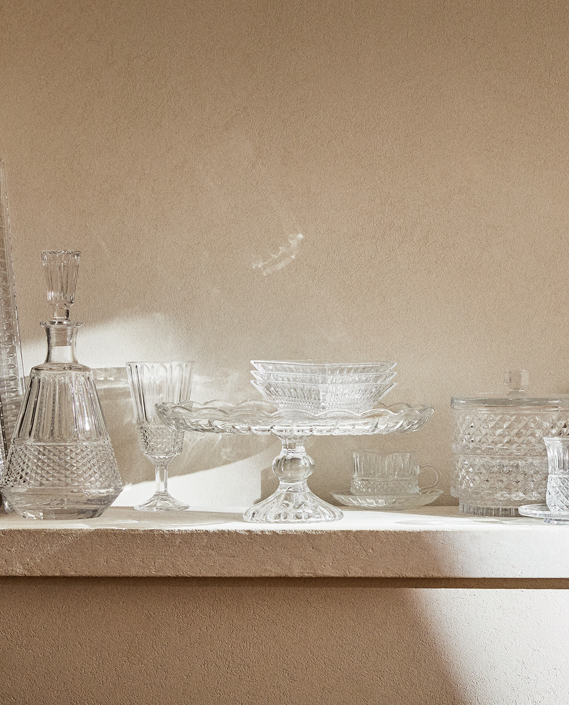 RAISED DIAMOND PATTERN GLASSWARE SET - Sets - GLASSWARE - DINING | Zara ...