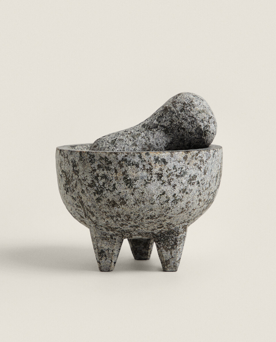 STONE PESTLE AND MORTAR