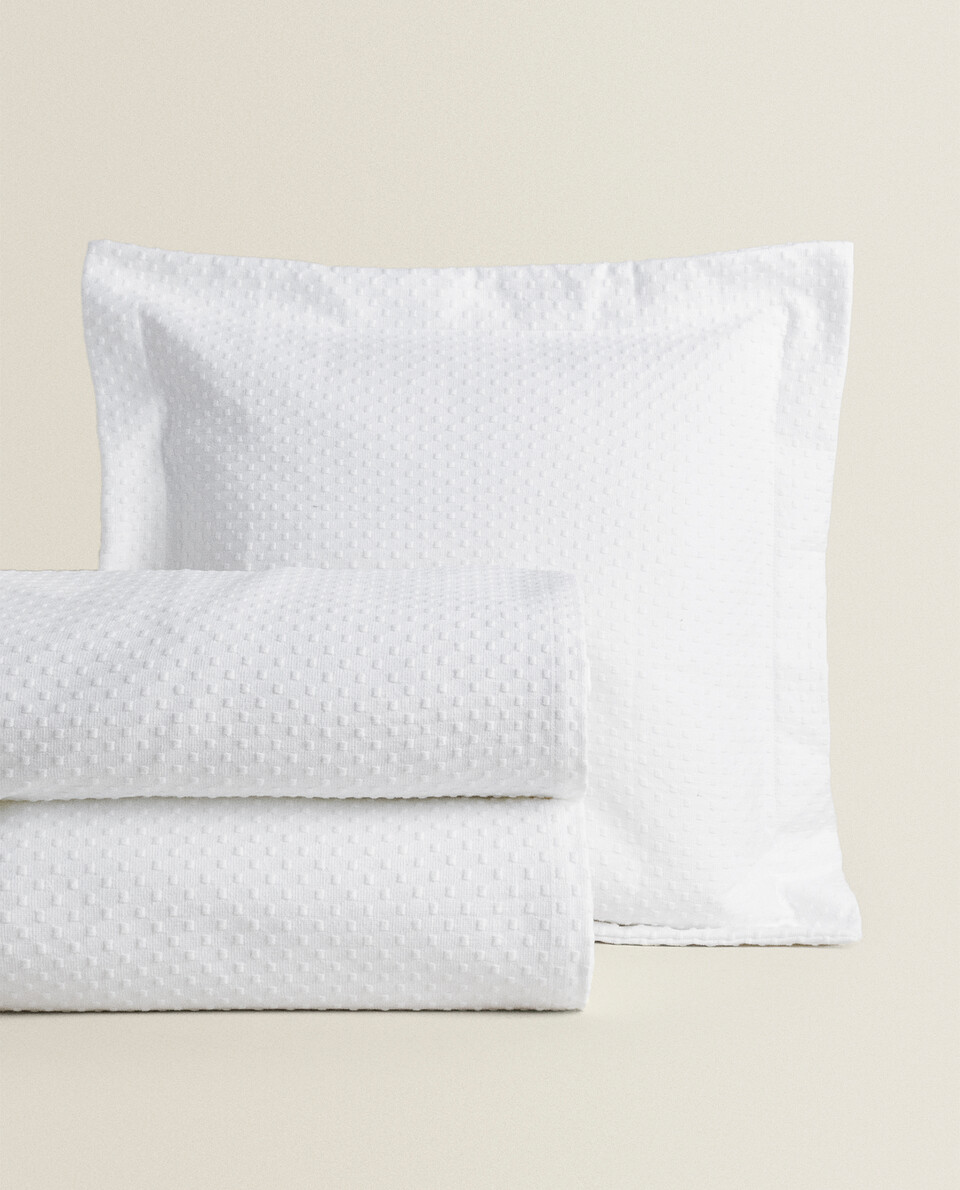 Colchas blancas zara discount home