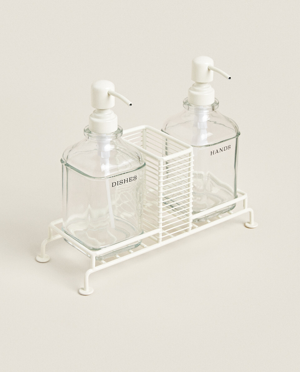DOUBLE KITCHEN DISPENSER WITH STAND