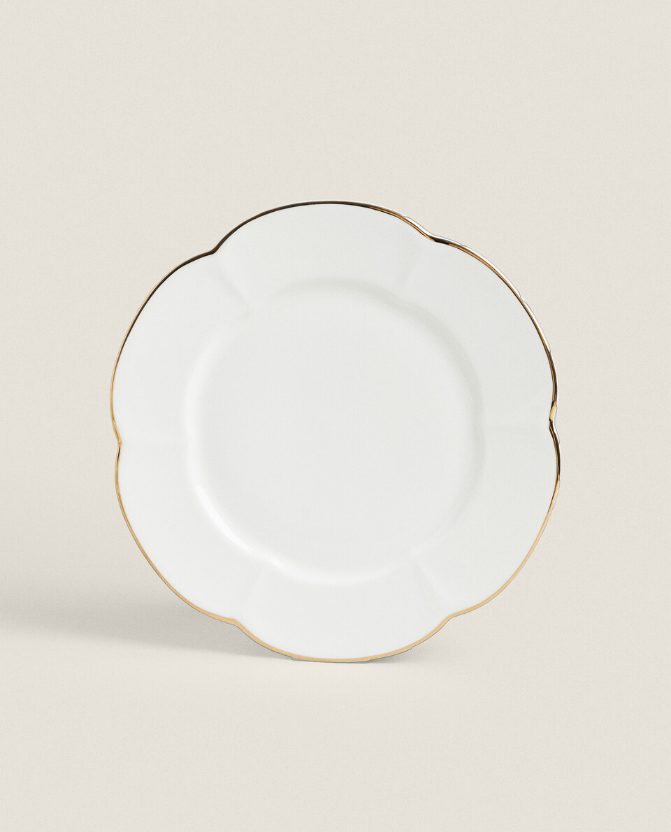 Set de 12 platos llanos blancos de porcelana de Ø 26 cm - LOLAhome :  : Hogar y cocina