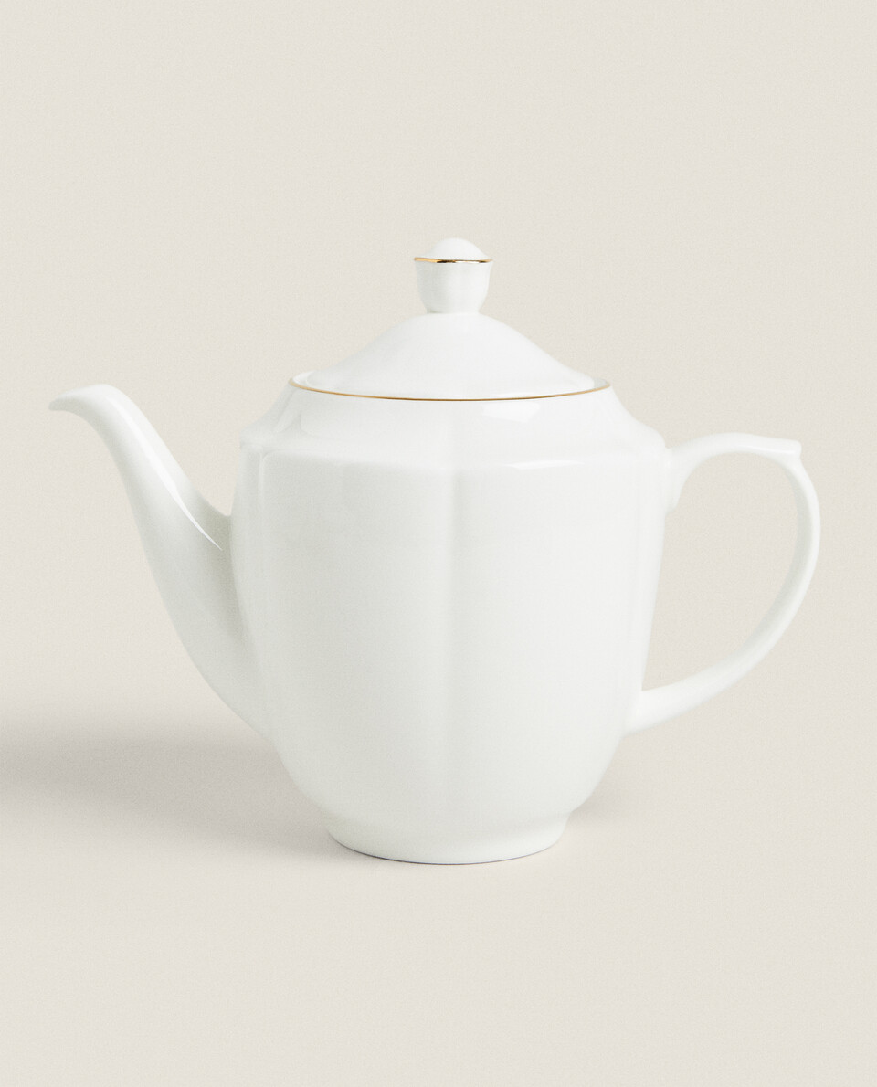 THÉIÈRE PORCELAINE BONE CHINA LISERÉ Zara Home Monaco