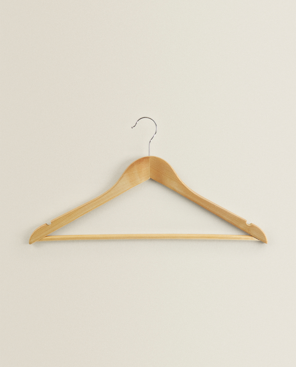 LACQUERED WOODEN HANGER (SET OF 3)