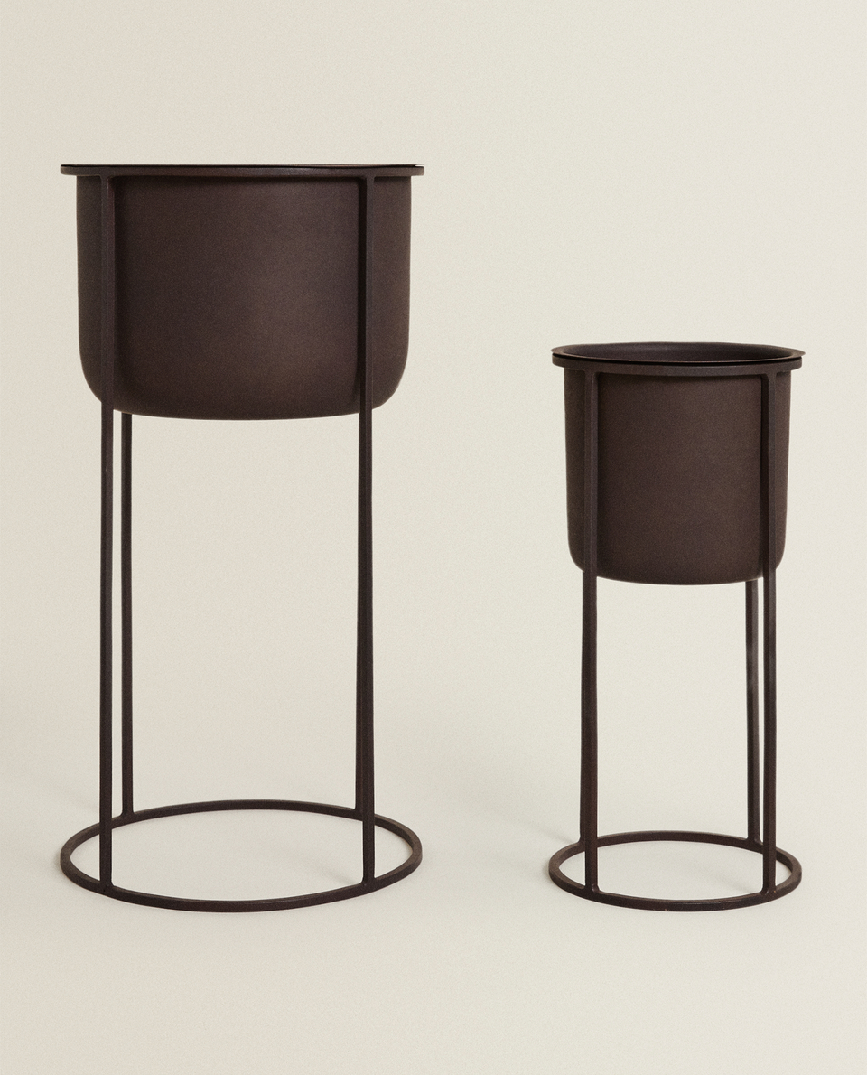 METALLIC FLOWERPOT Zara Home United States of America