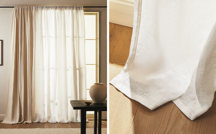 Las cortinas de lino más buscadas y deseadas están rebajadas (y mucho) en  Zara Home