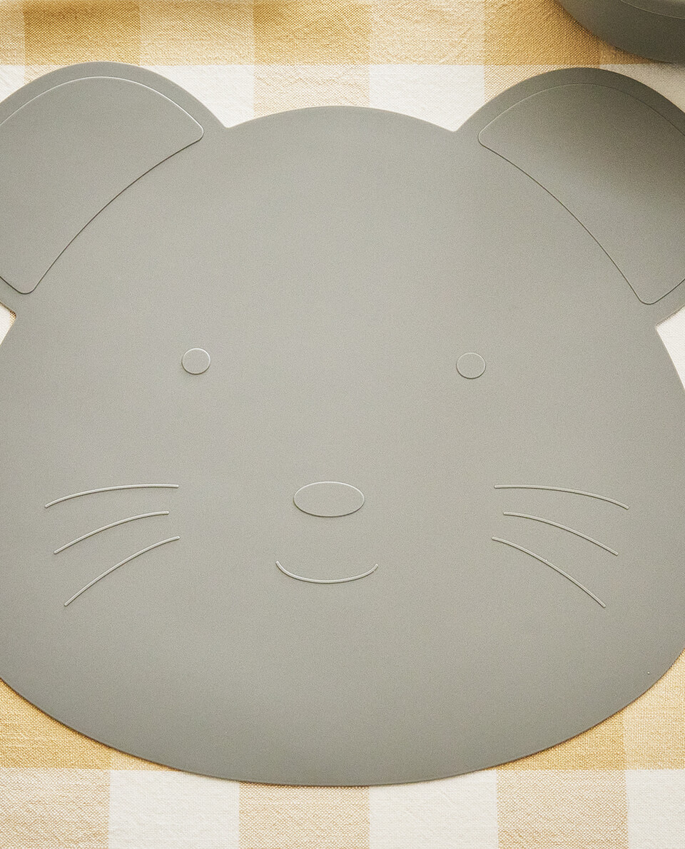 CHILDREN'S SILICONE MOUSE PLACEMAT