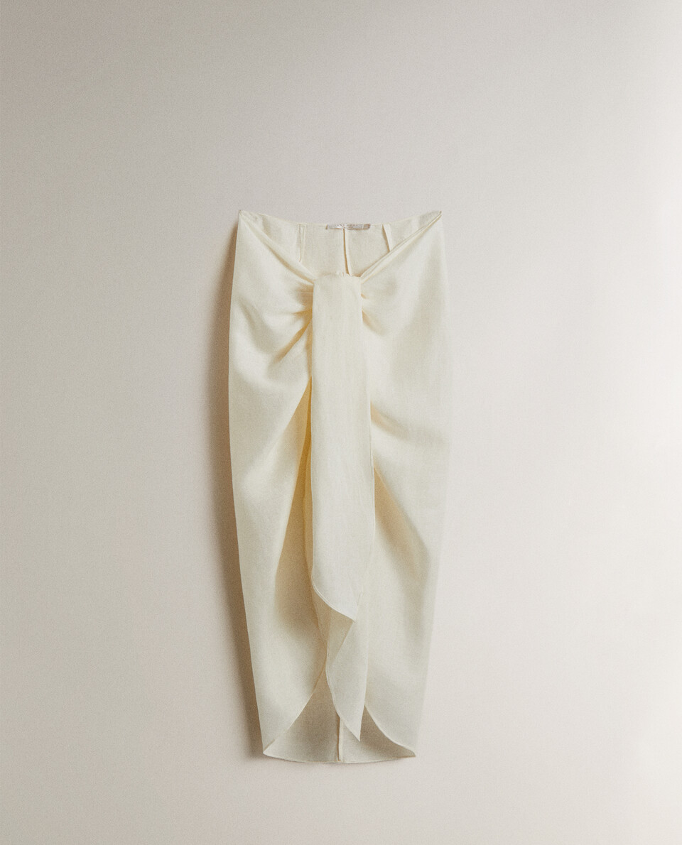 LONG LINEN BEACH SARONG | Zara Home United States of America