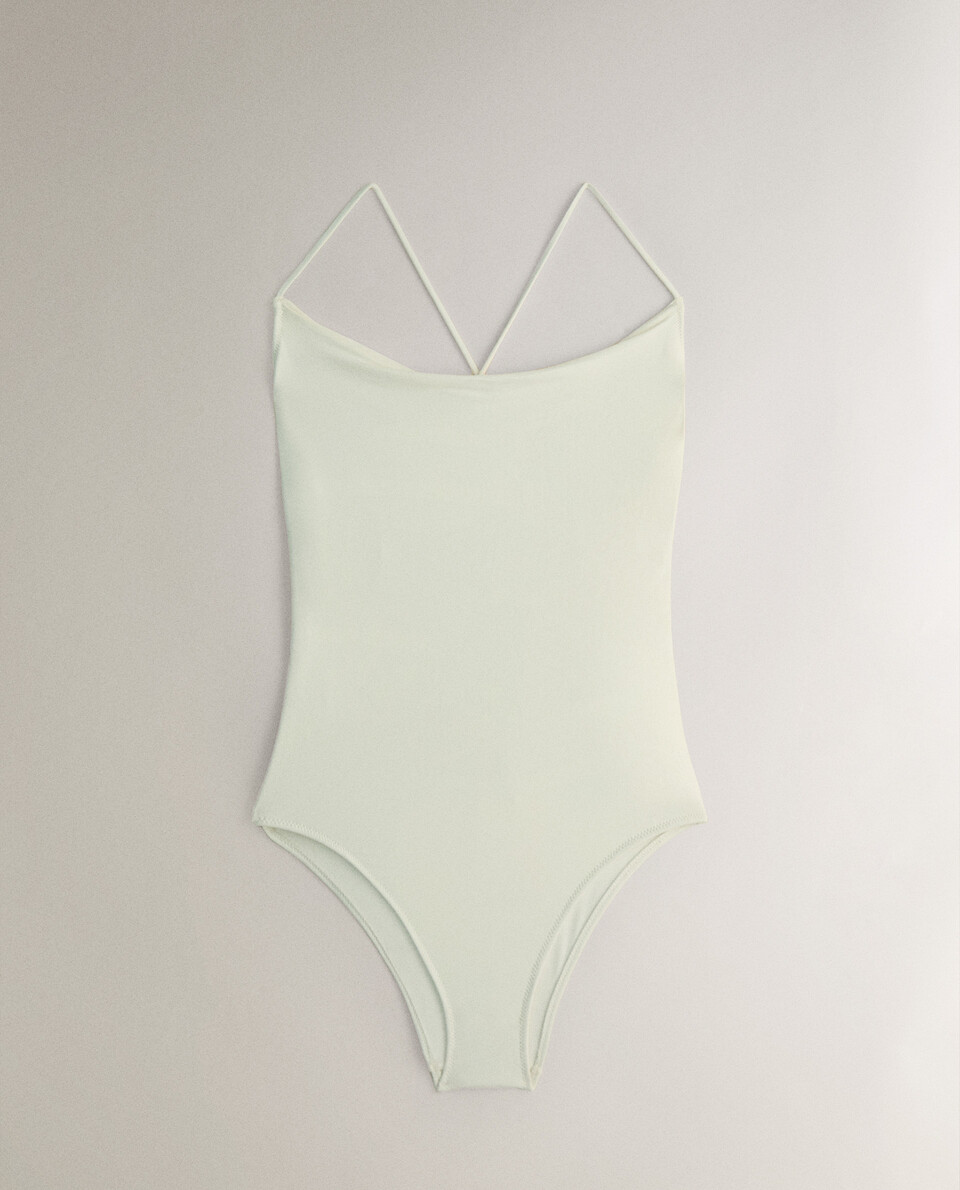 SWIMSUIT WITH DRAPED DETAIL