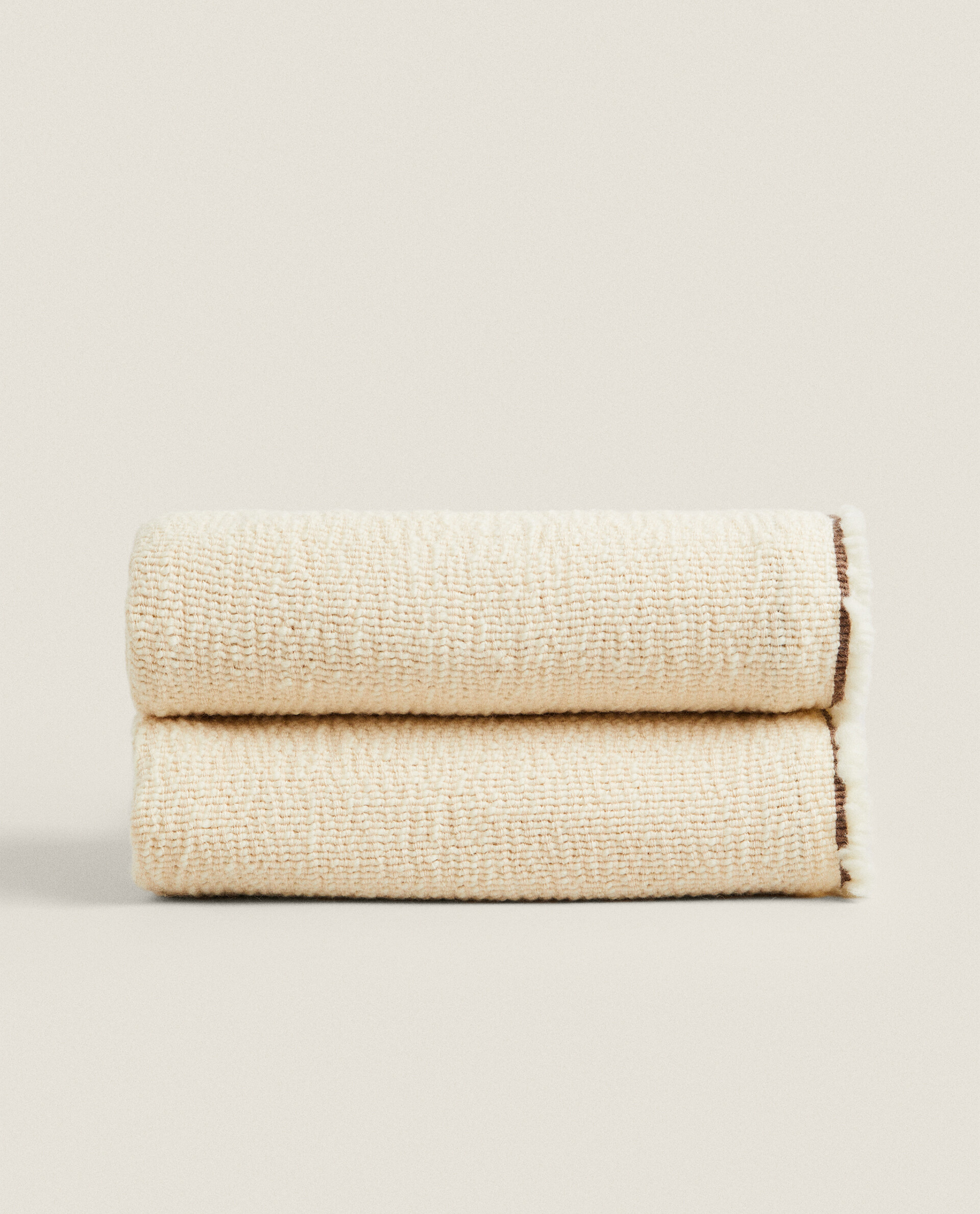 STRIPED WOOL BLEND BLANKET | Zara Home United States of America