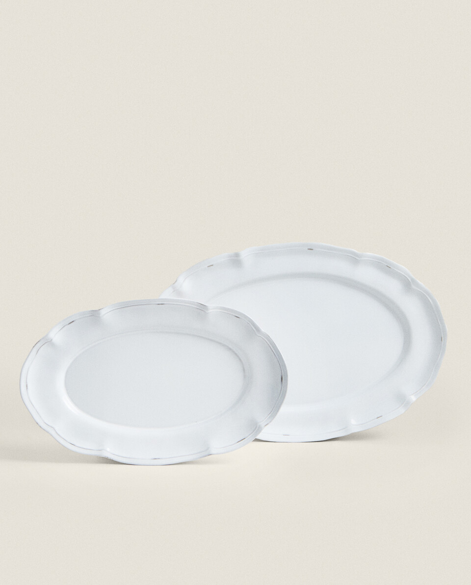 STONEWARE SERVING DISH Zara Home United States of America