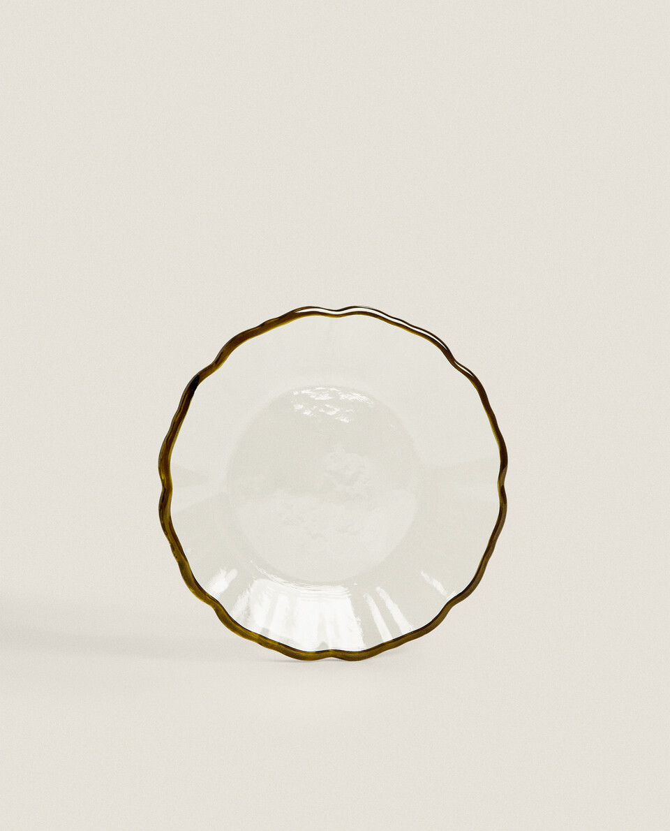 GLASS SIDE PLATE Zara Home United Kingdom