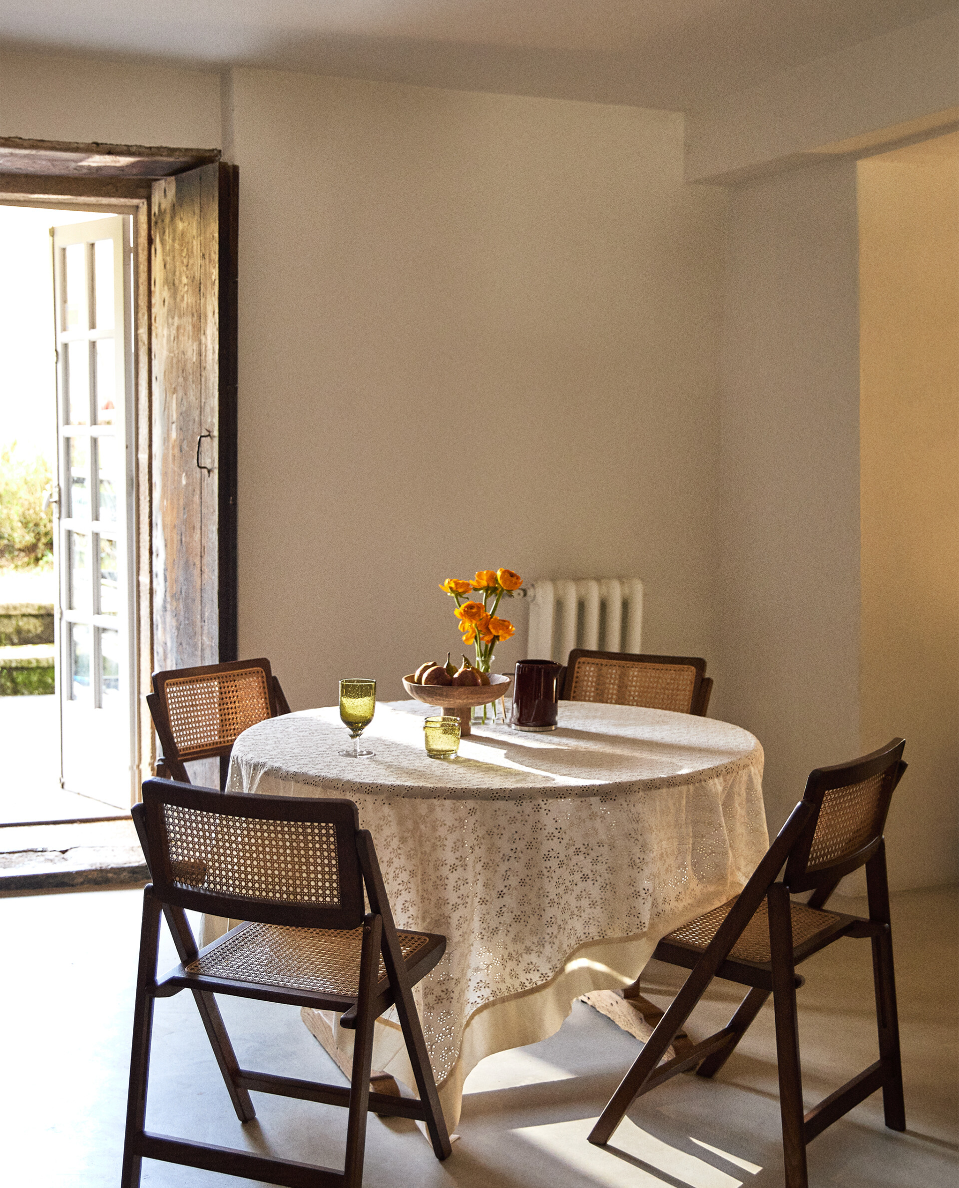 TABLECLOTH WITH OPENWORK EMBROIDERY Zara Home United States of America